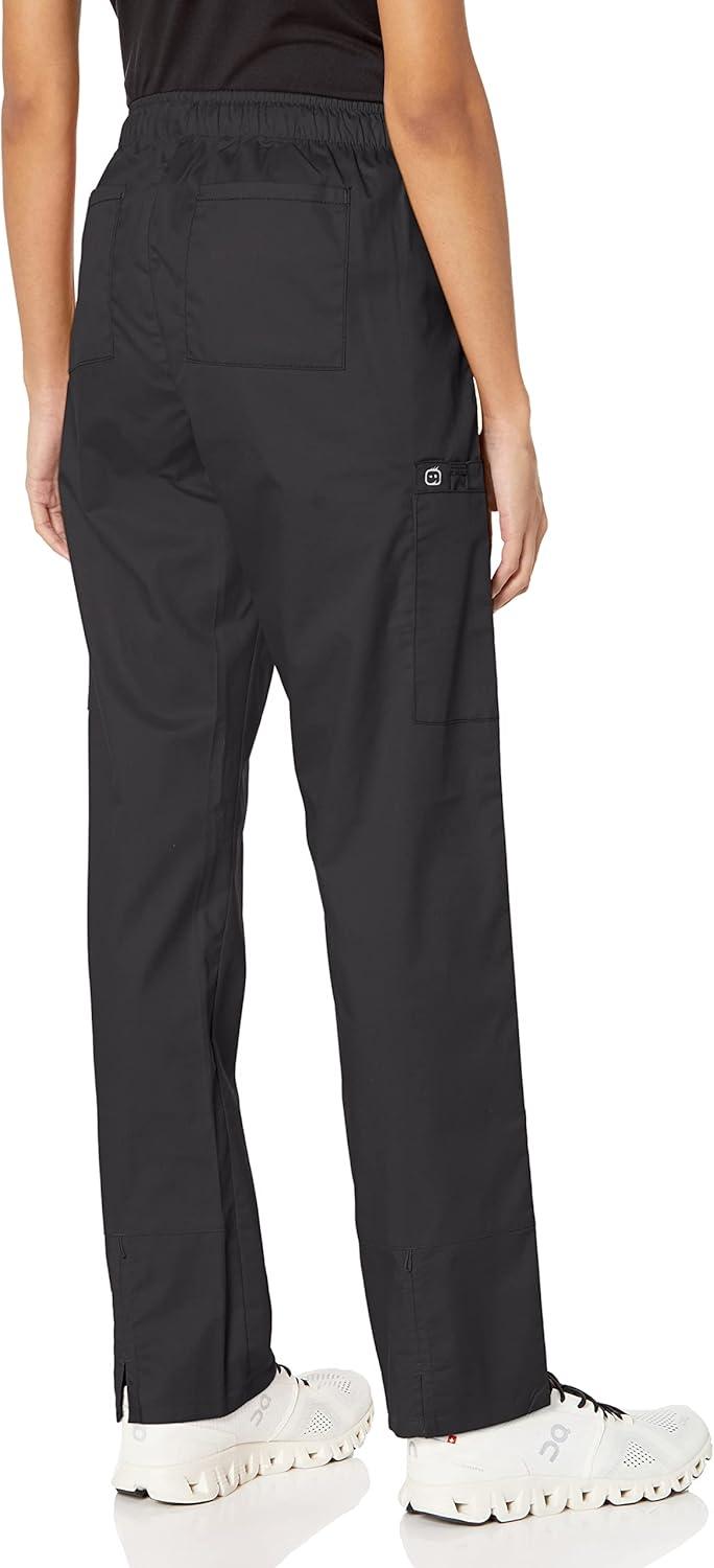 WonderWink Womens Convertible Slim Leg Cargo Pant(Black)