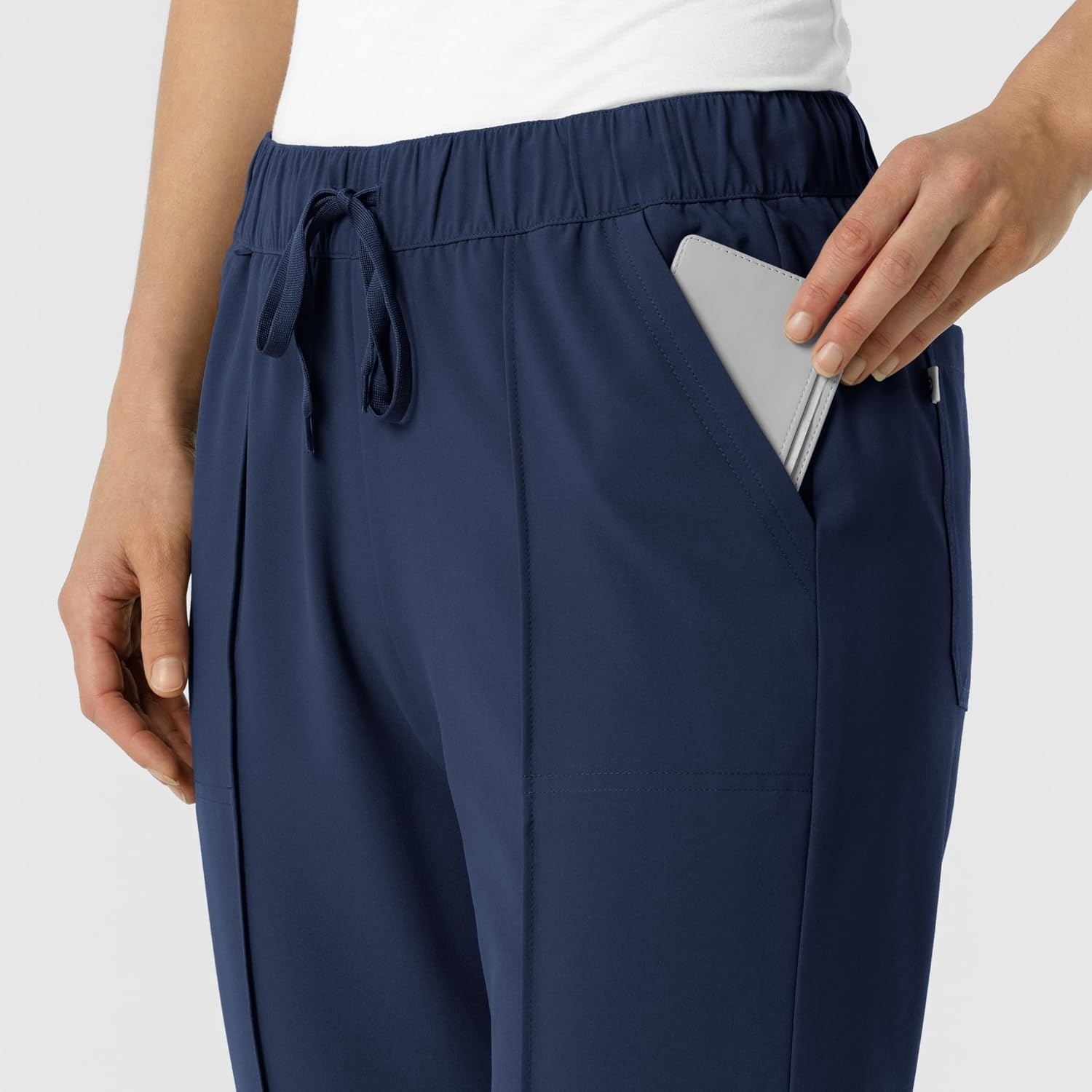 Wink Renew Women’s Pintuck Scrub Pant(Navy)