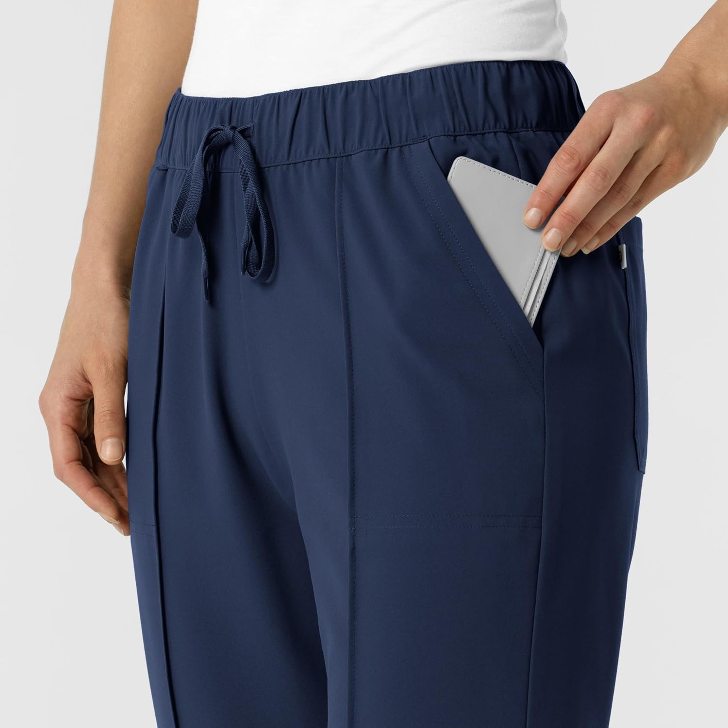 Wink Renew Women’s Pintuck Scrub Pant(Navy)