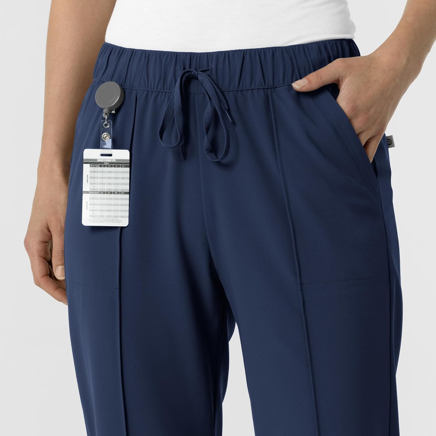 Wink Renew Women’s Pintuck Scrub Pant(Navy)