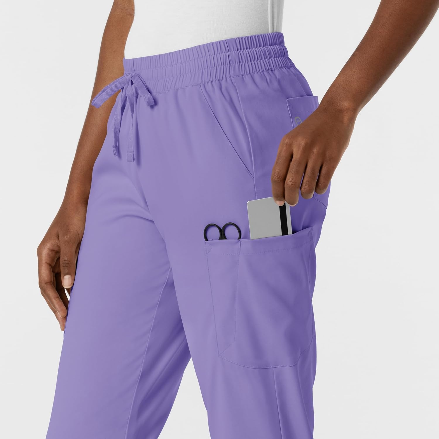 WonderWink Women’s Women’s Jogger Scrub Pant(Iris Purple)