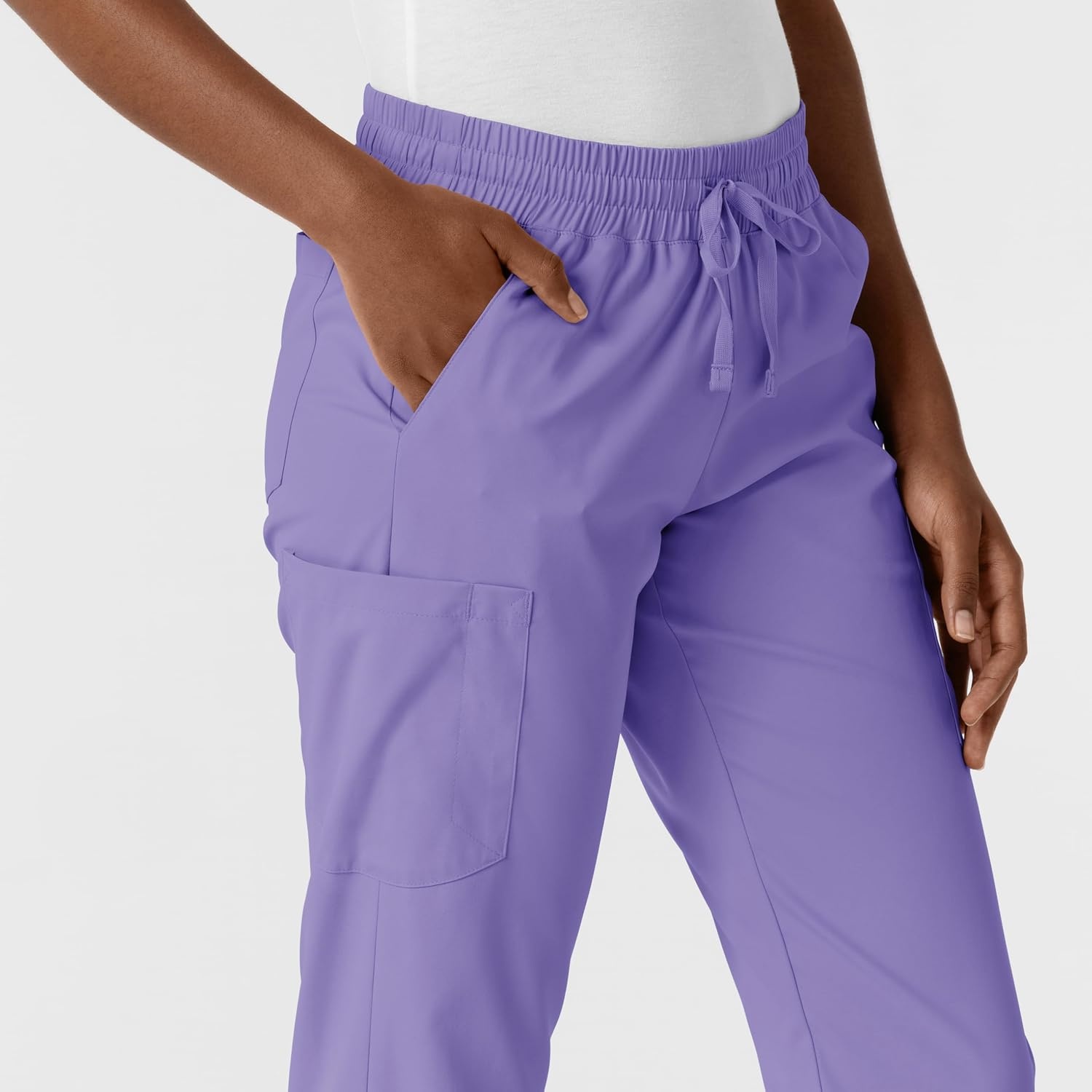WonderWink Women’s Women’s Jogger Scrub Pant(Iris Purple)