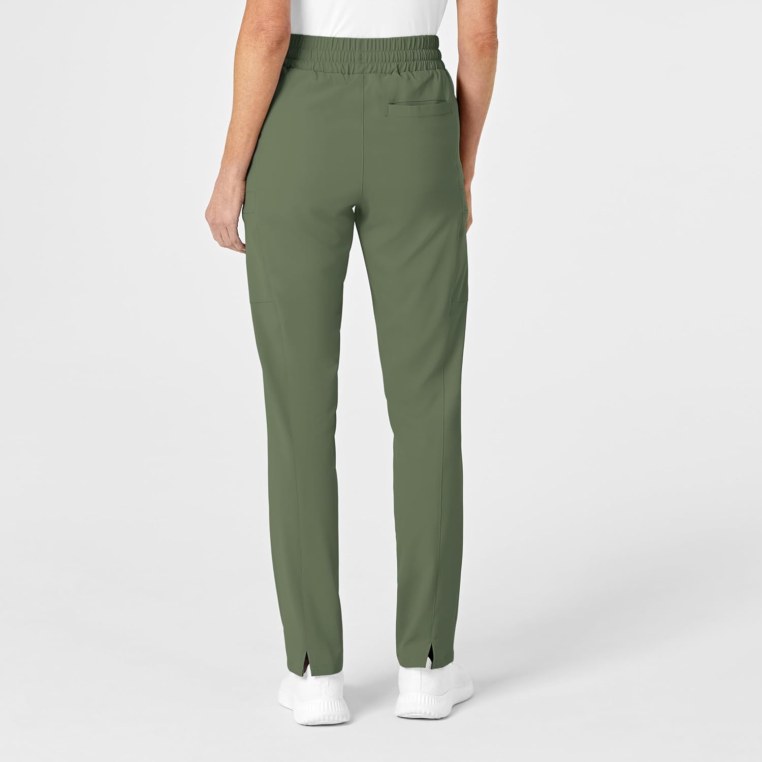 Wink Renew Women’s High Waist Slim Leg Scrub Pant(Olive)