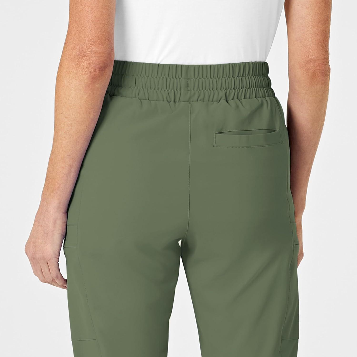 Wink Renew Women’s High Waist Slim Leg Scrub Pant(Olive)