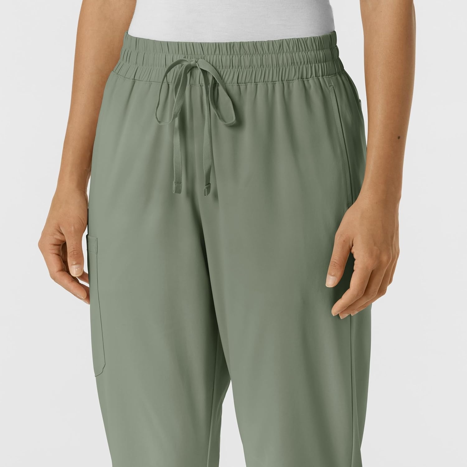 WINK Boundless Women’s Bootcut Scrub Pant | Womens Scrub Pant Teal Mid Rise(Sage)