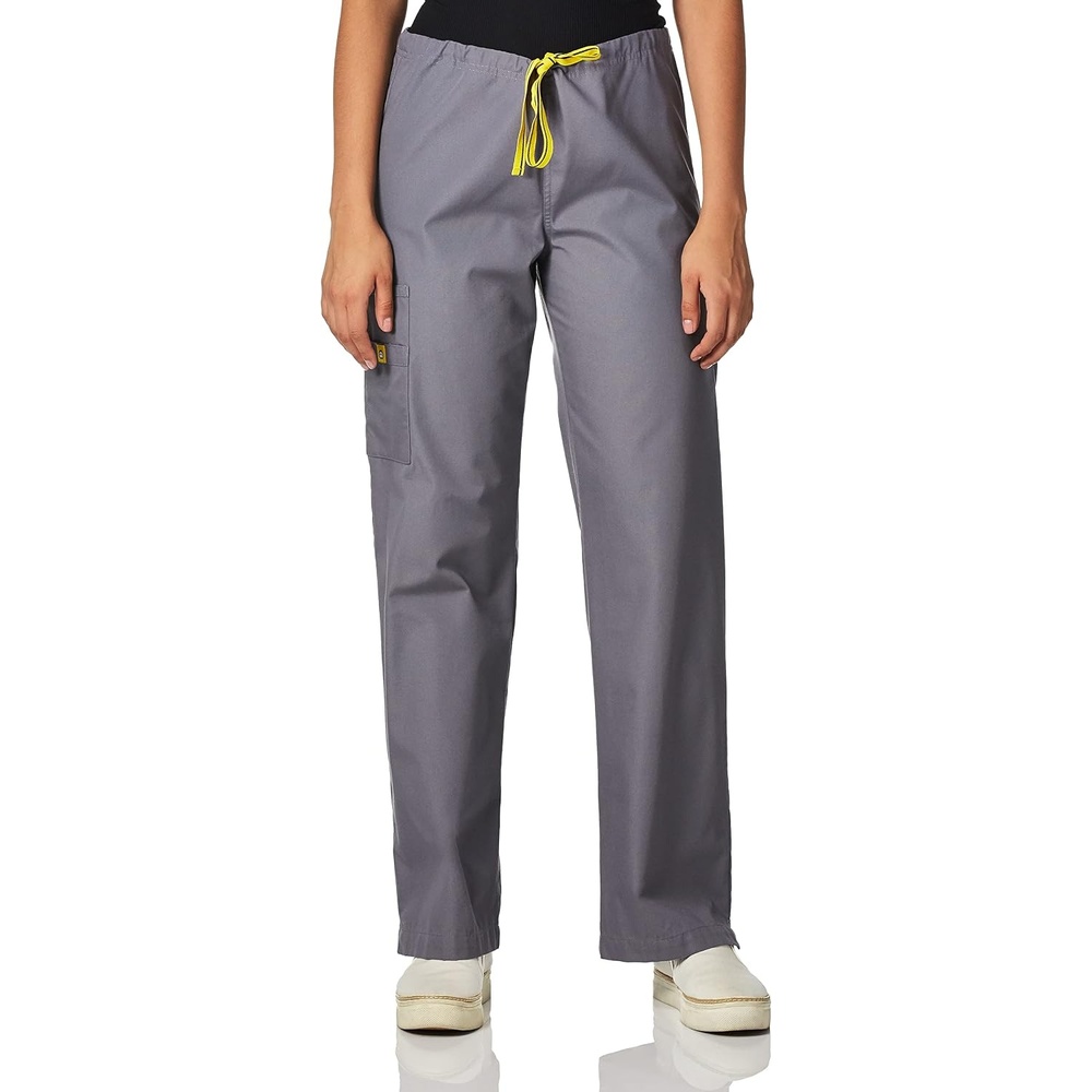 Wink Origins Sierra – Drawstring Cargo Scrub Pant, Pewter, 2XS PET