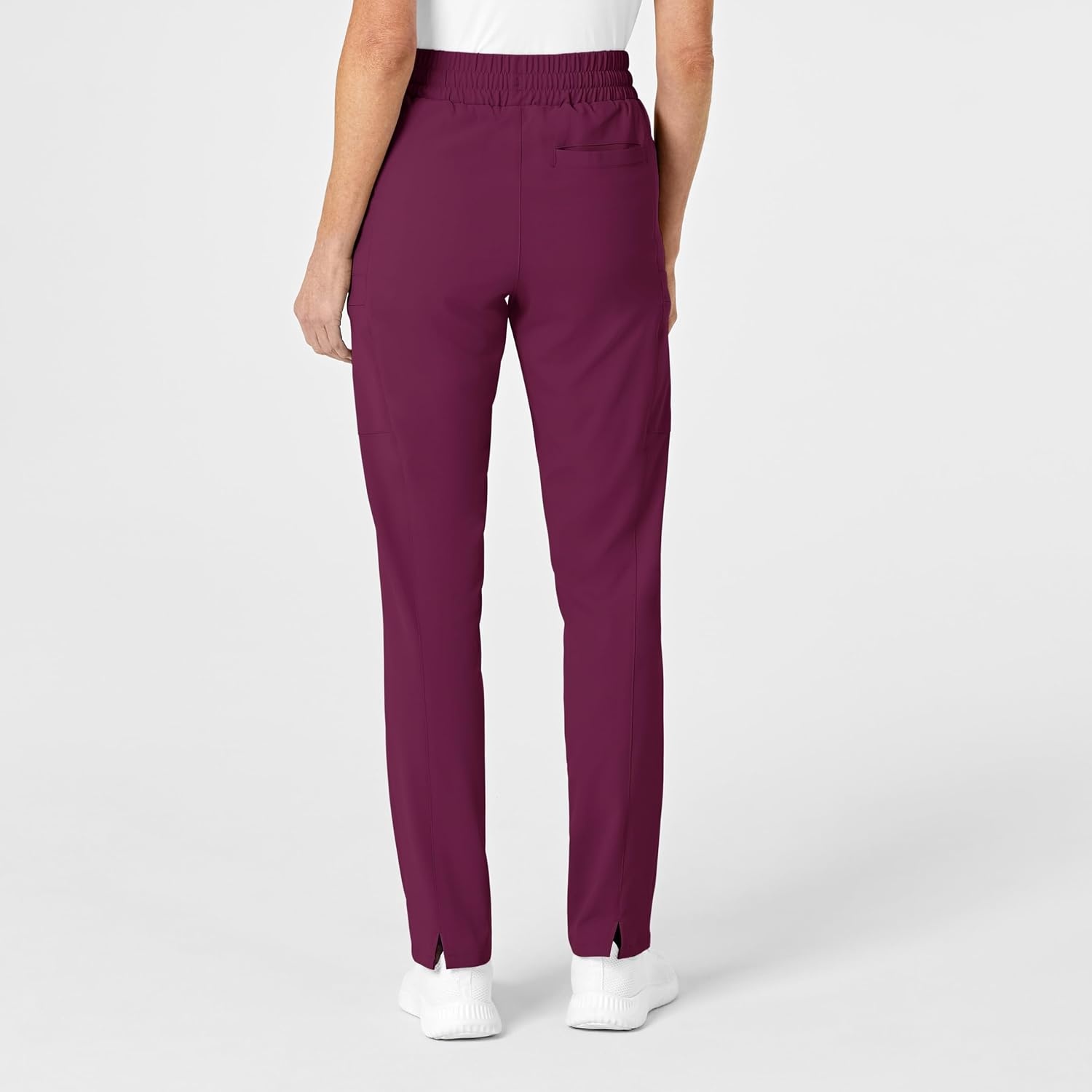 Wink Renew Women’s High Waist Slim Leg Scrub Pant(Wine)