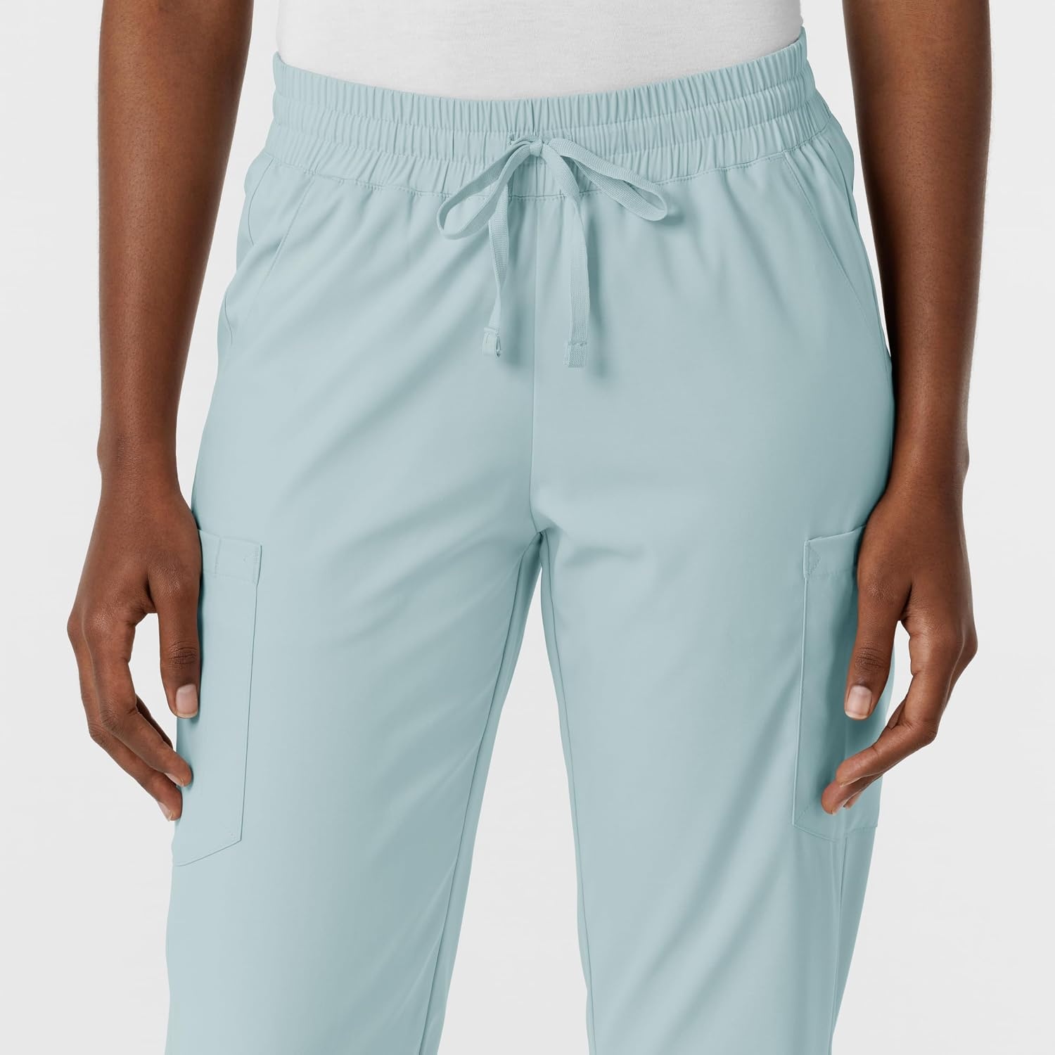 WonderWink Women’s Women’s Jogger Scrub Pant(Sky Blue)