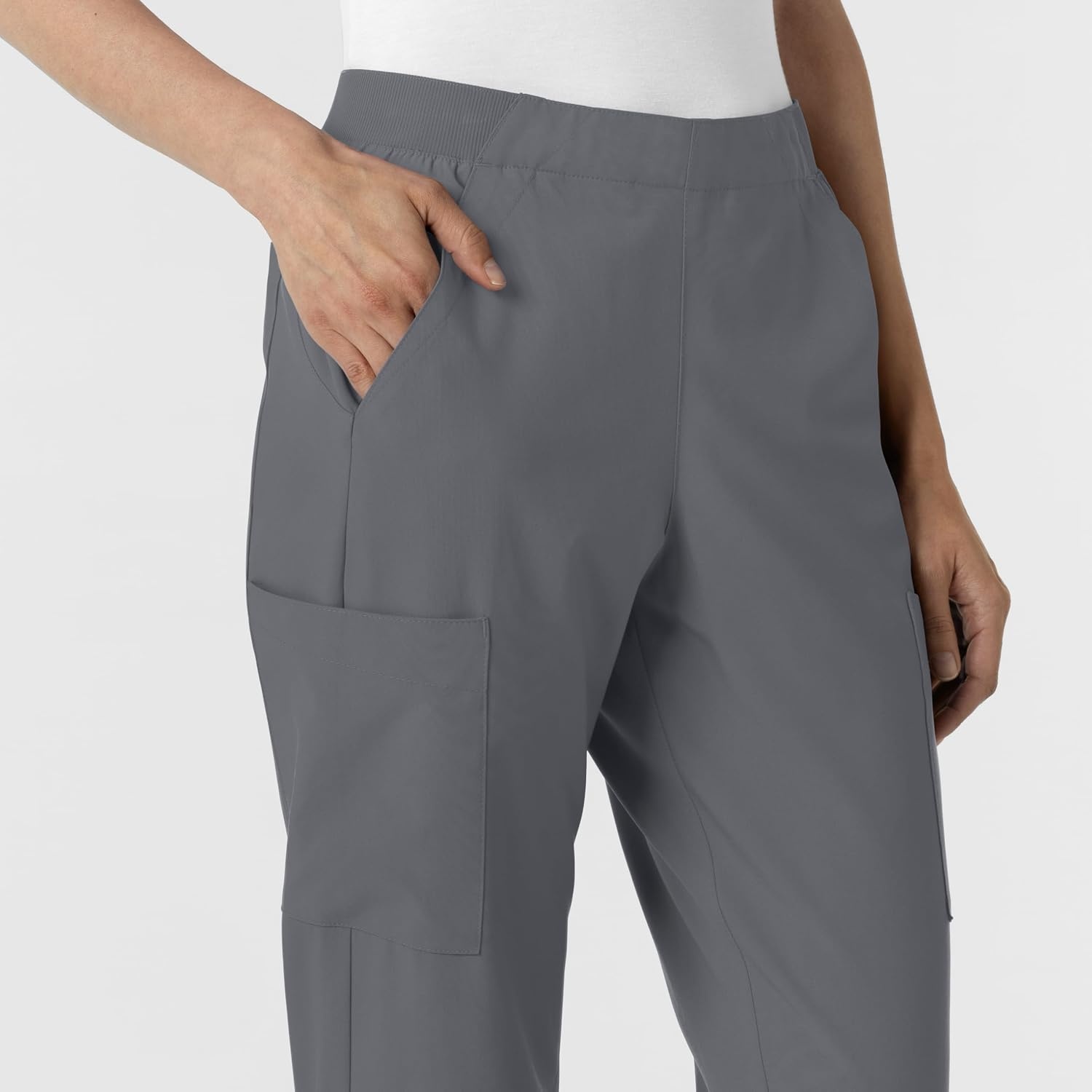 Wink Women’s Women’s Cargo Utility Scrub Pant(Pewter)