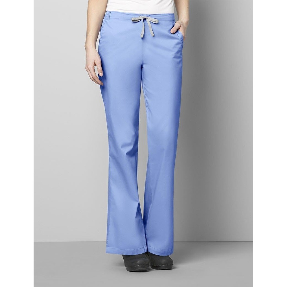 Wink WonderWORK Women’s Flare Leg Scrub Pant, Ceil Blue, S
