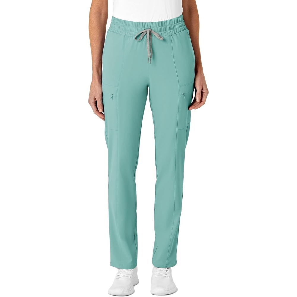 Wink Renew Women’s High Waist Slim Leg Scrub Pant(Turquoise)