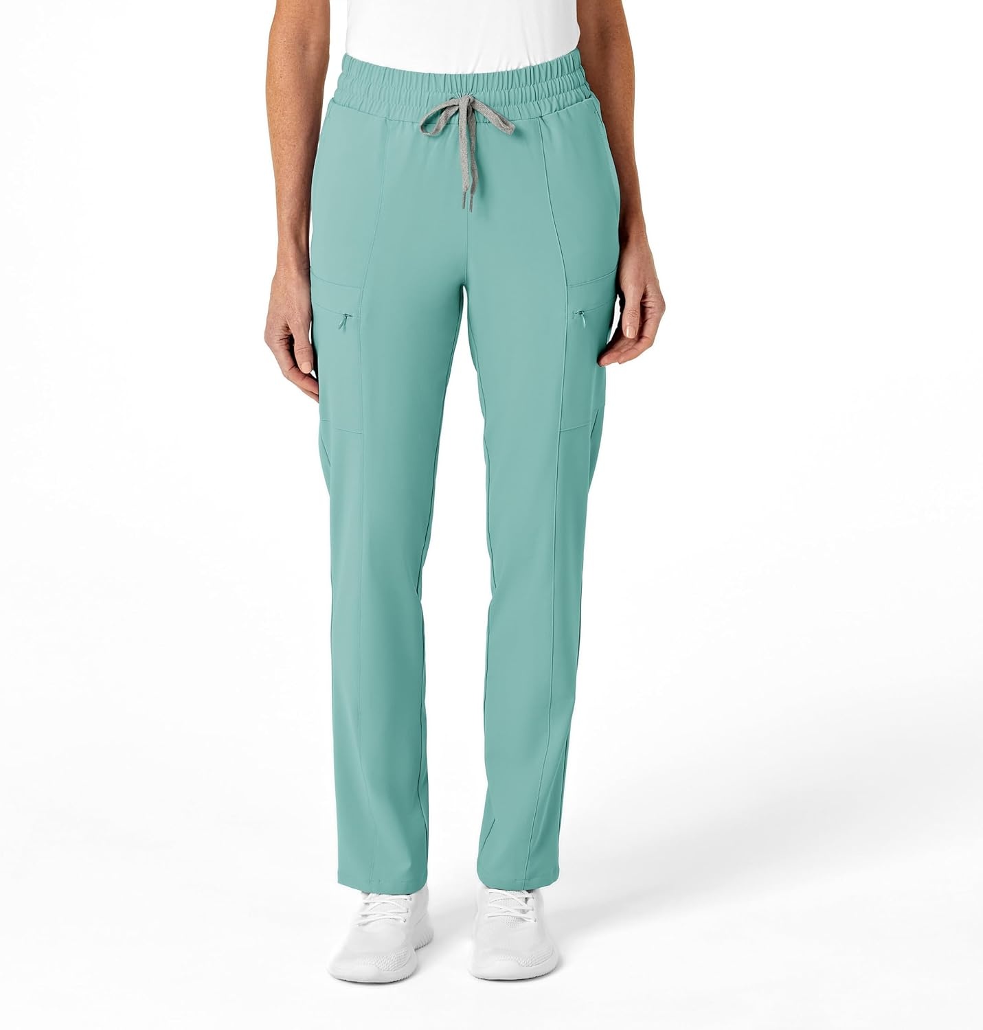 Wink Renew Women’s High Waist Slim Leg Scrub Pant(Turquoise)