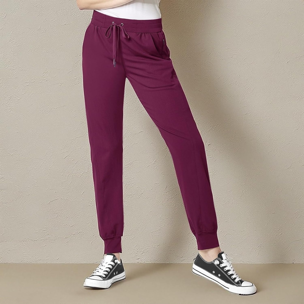 WonderWink womens Women’s Cargo Jogger Medical Scrubs Pants, Wine, XX-Small US