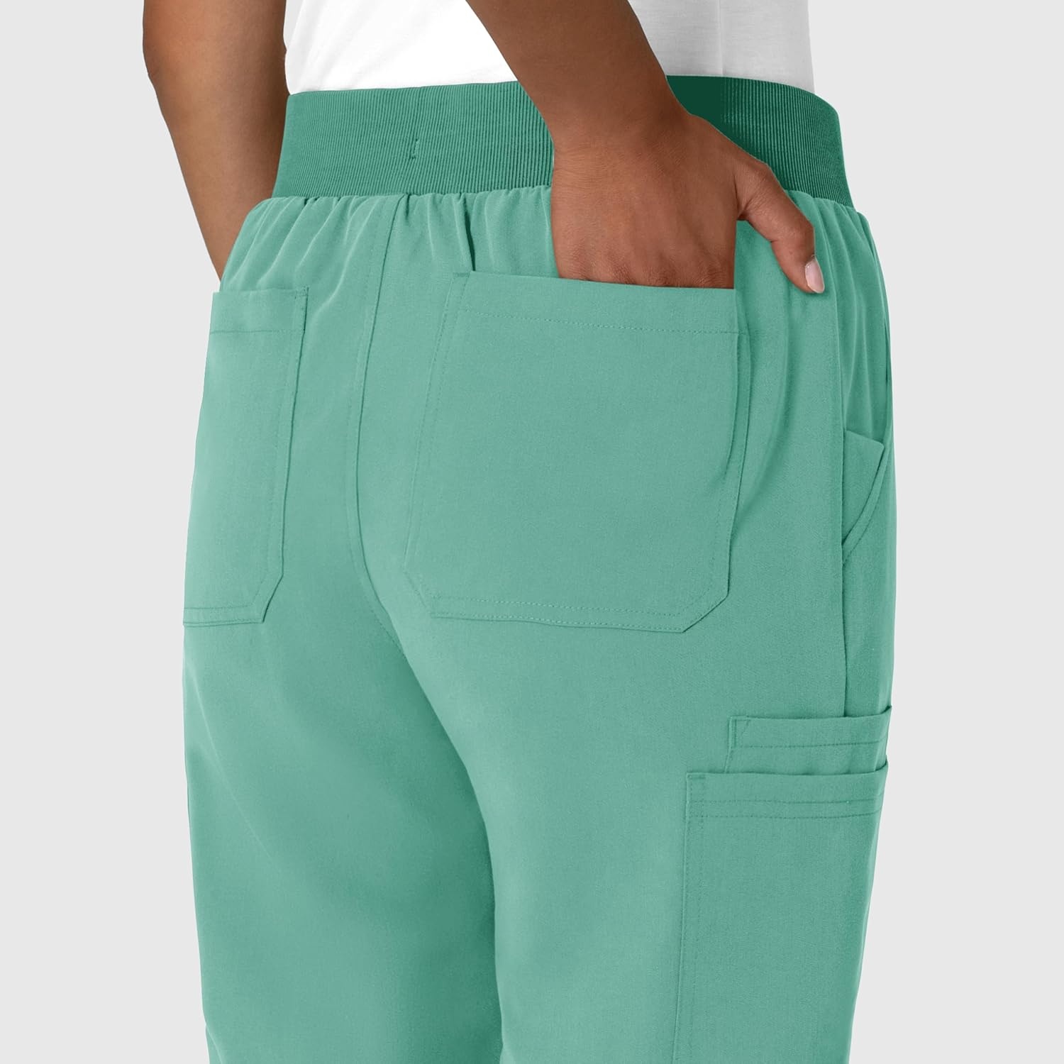 Wink Women’s Women’s Jogger Utility Scrub Pant(Turquoise)