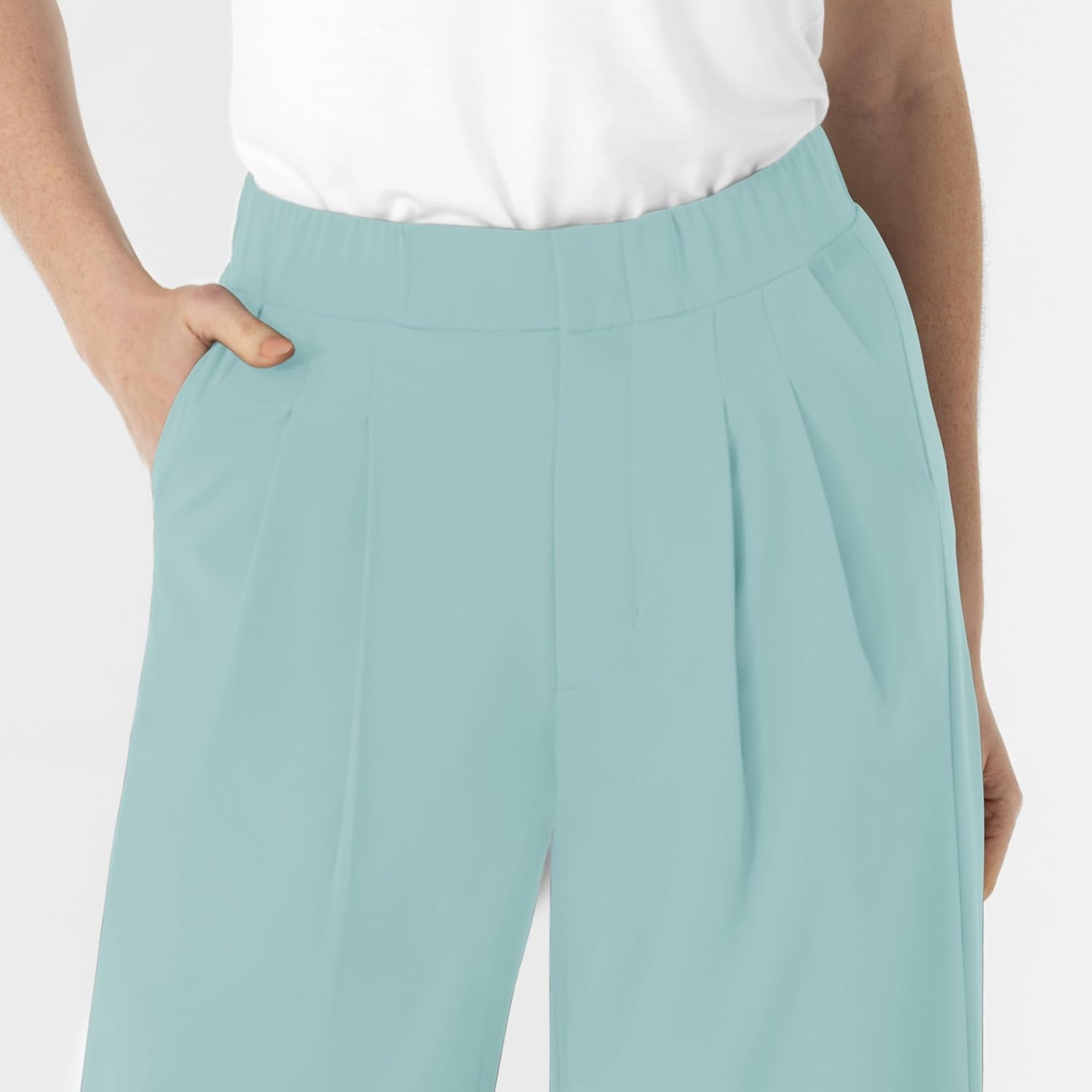 Wink Renew Women’s High Waist Slim Leg Scrub Pant(Coastal Blue)