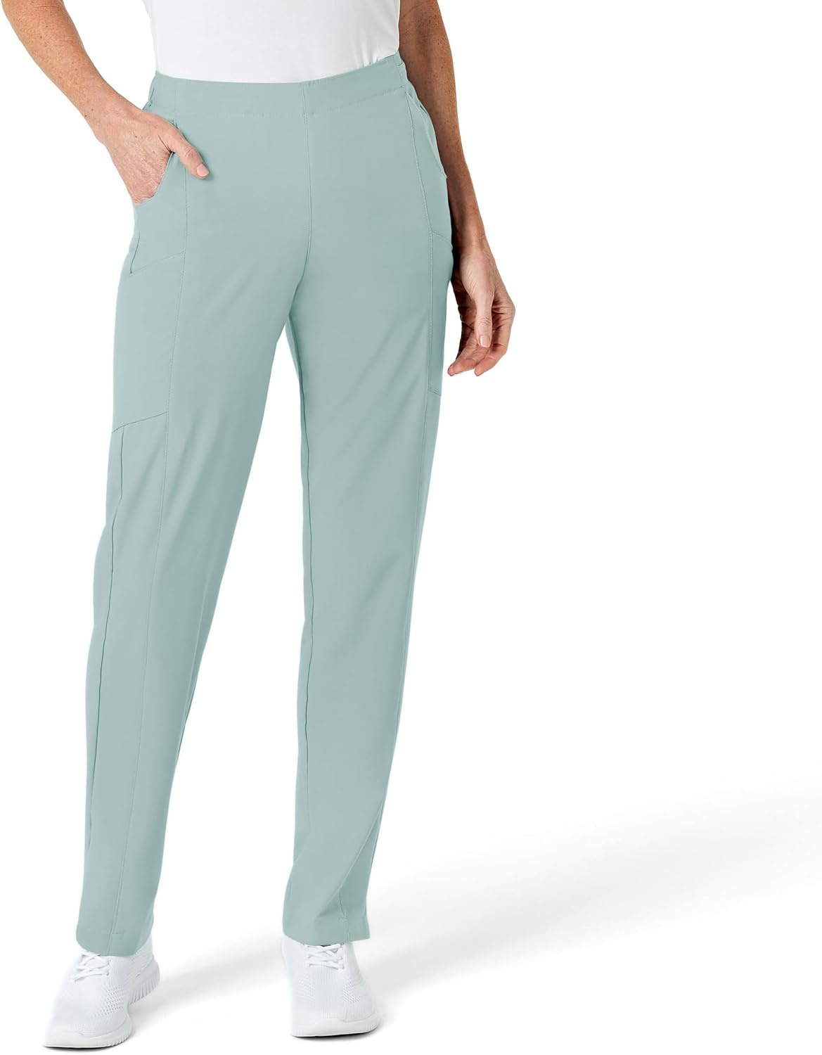 Wink W123 Women’s Flat Front Cargo Scrub Pant(Sky Blue)