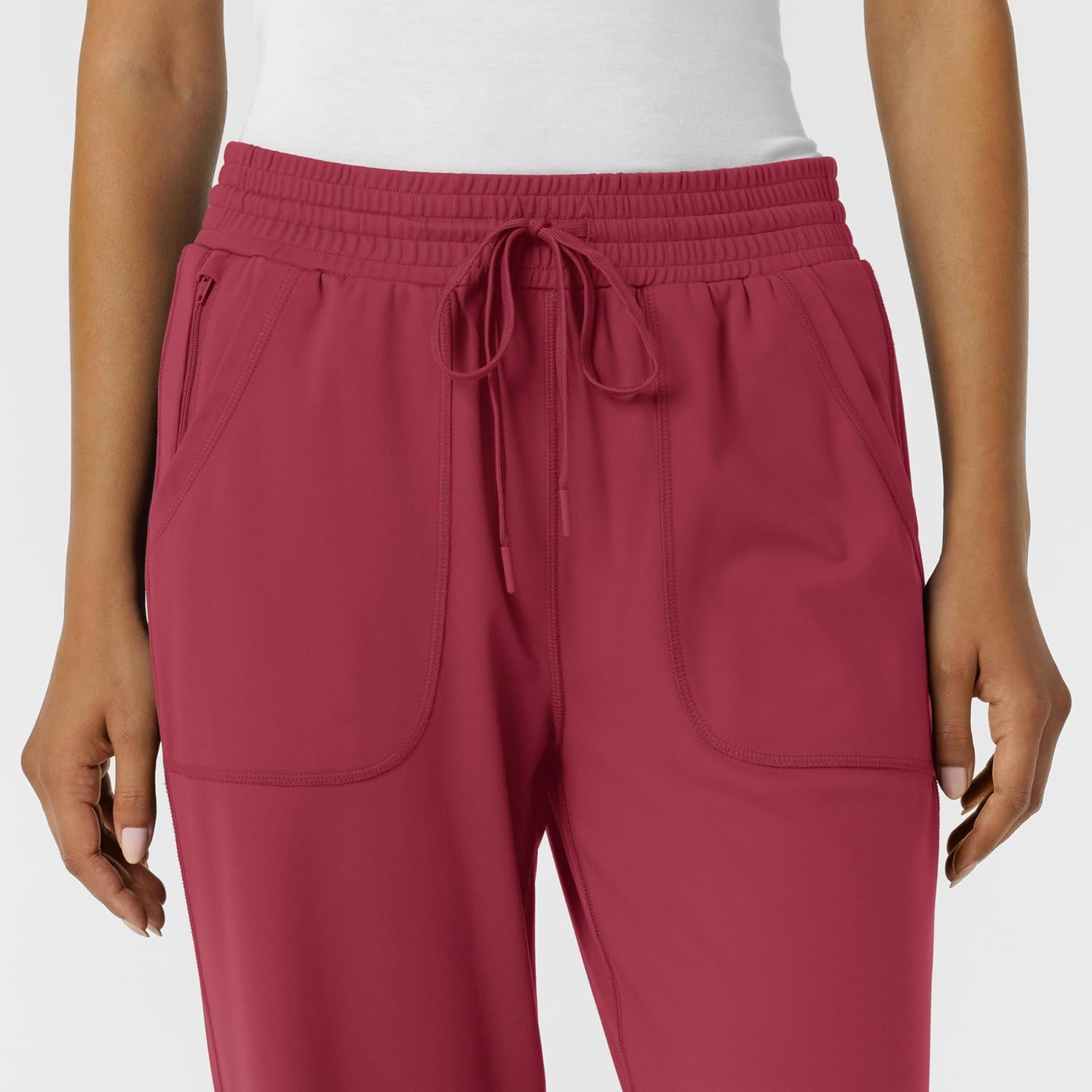 Wink Renew Knit Women’s Wide Leg Scrub Pant(Ruby)