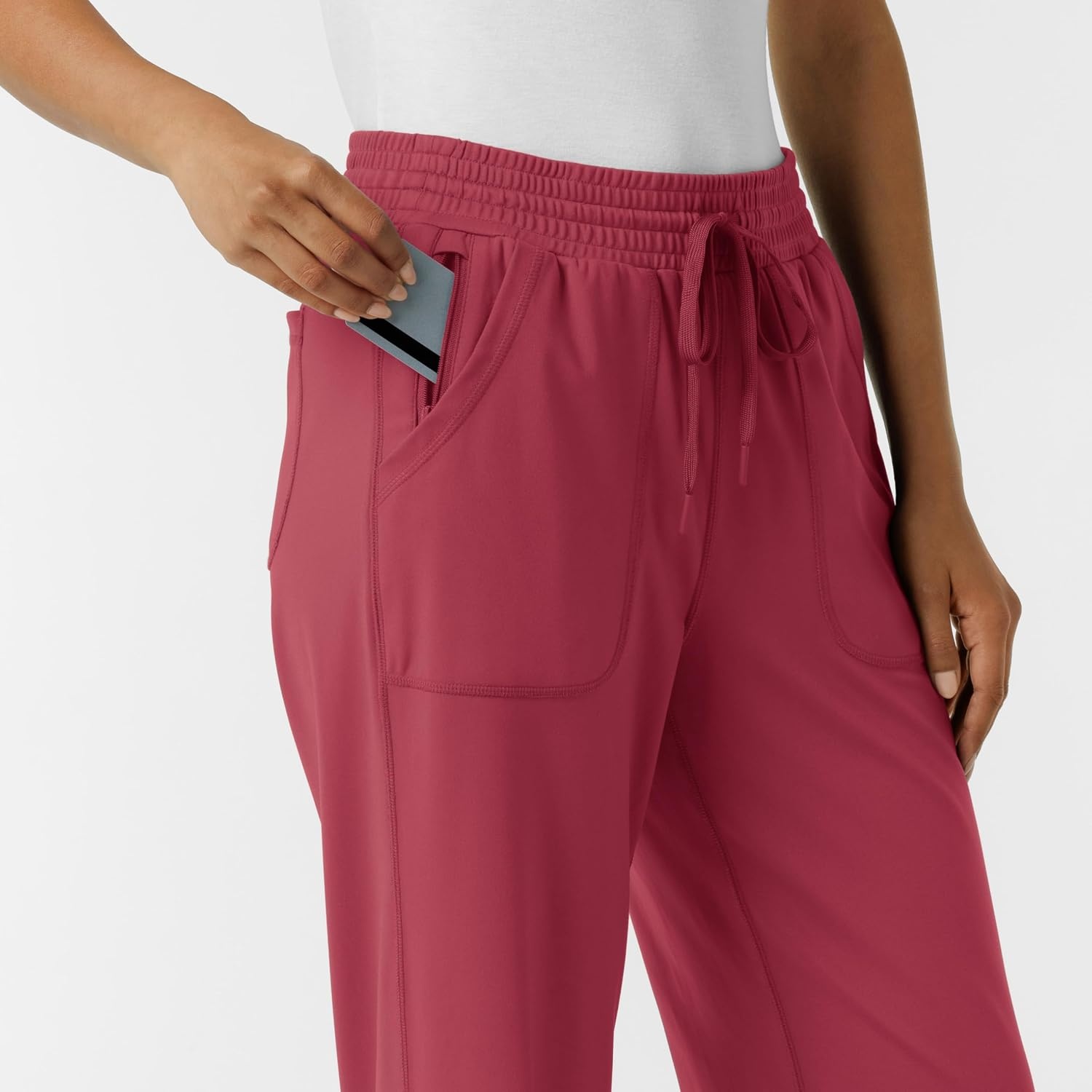 Wink Renew Knit Women’s Wide Leg Scrub Pant(Ruby)