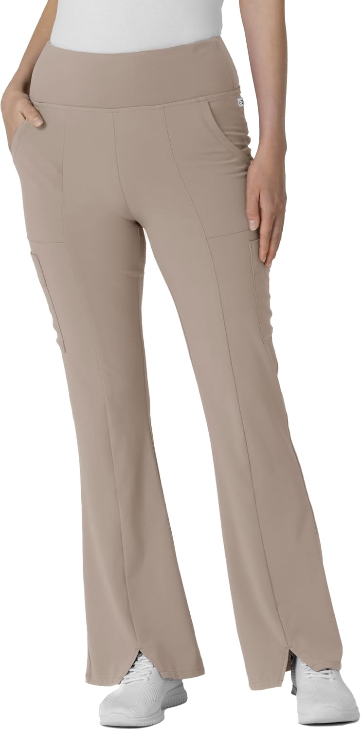 Wink Scrubs for Women, Renew, Cargo Flare Pants, with 7 Pockets(Haze)
