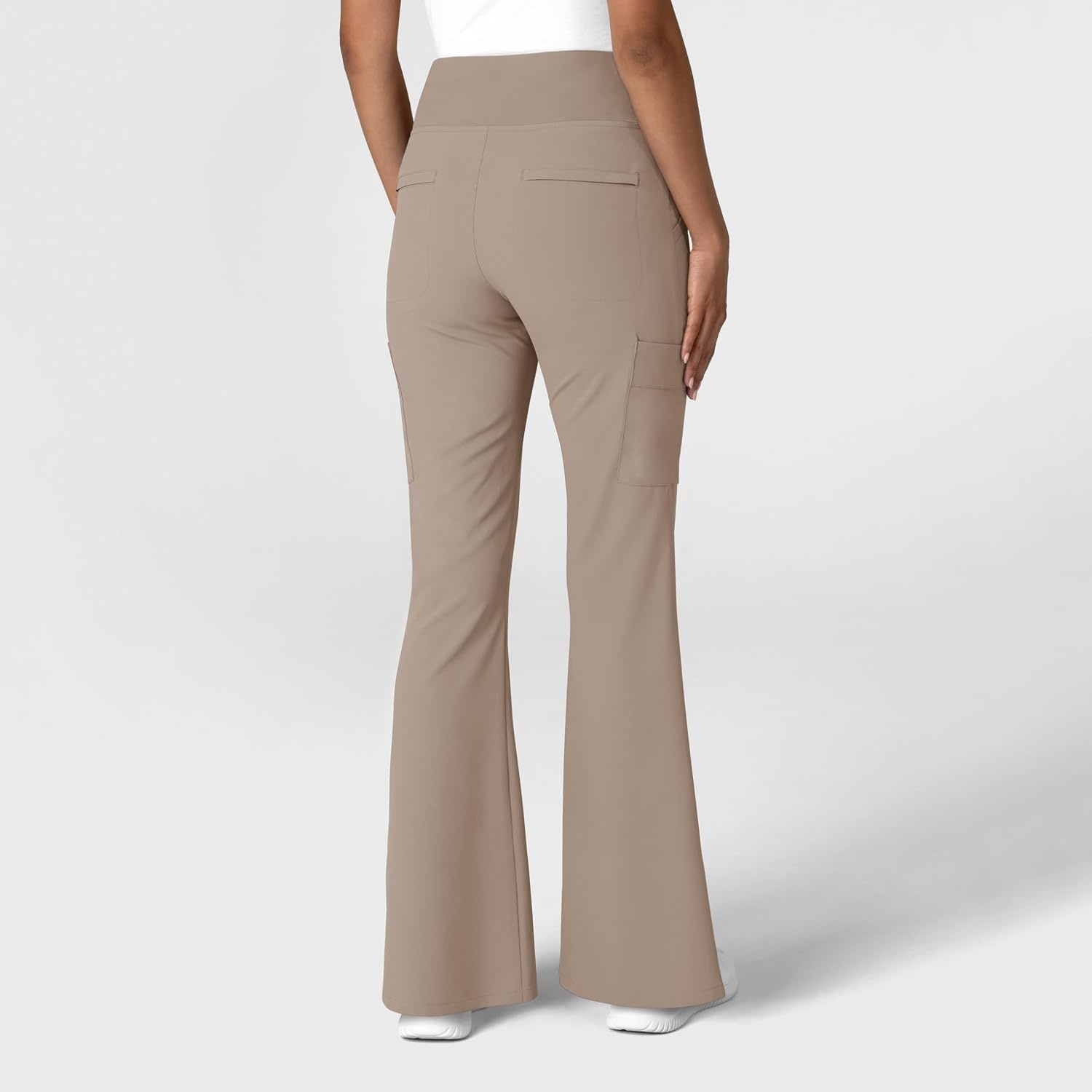 Wink Scrubs for Women, Renew, Cargo Flare Pants, with 7 Pockets(Haze)