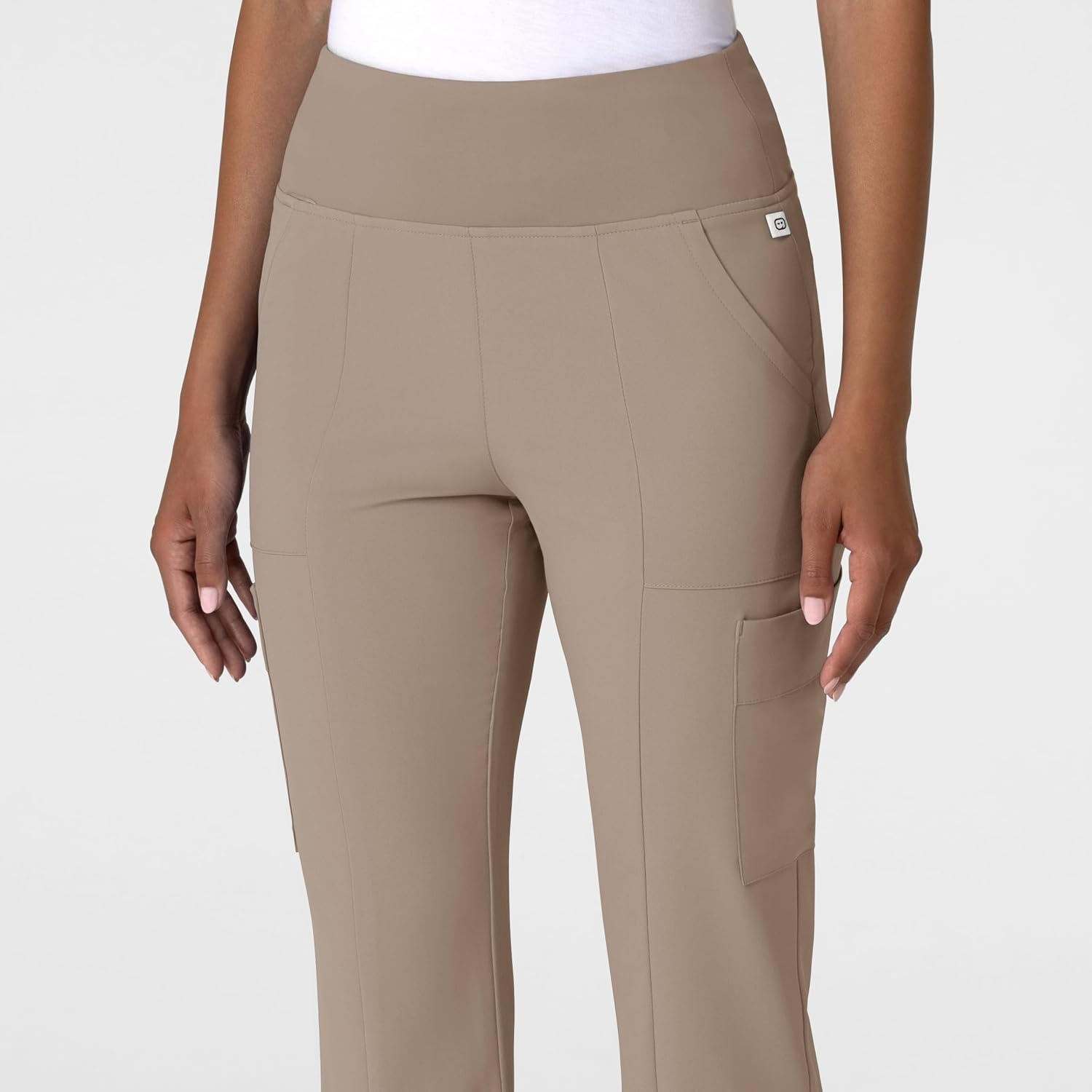 Wink Scrubs for Women, Renew, Cargo Flare Pants, with 7 Pockets(Haze)