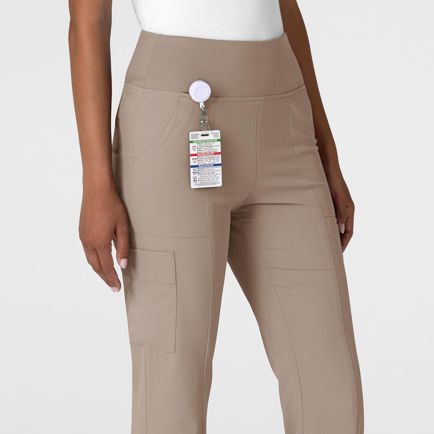 Wink Scrubs for Women, Renew, Cargo Flare Pants, with 7 Pockets(Haze)
