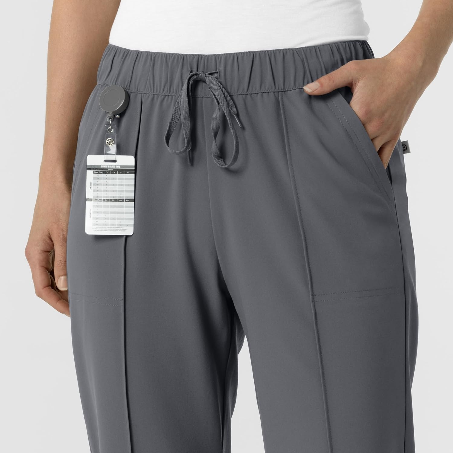 Wink Renew Women’s Pintuck Scrub Pant(Pewter)