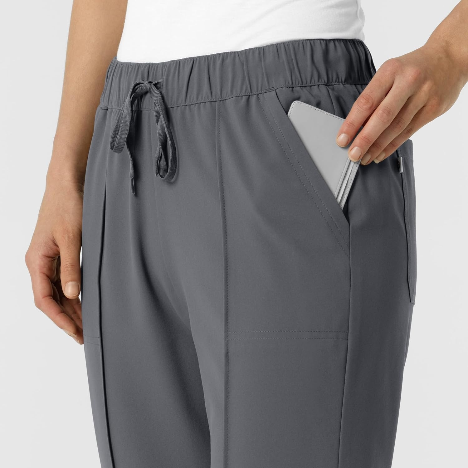Wink Renew Women’s Pintuck Scrub Pant(Pewter)