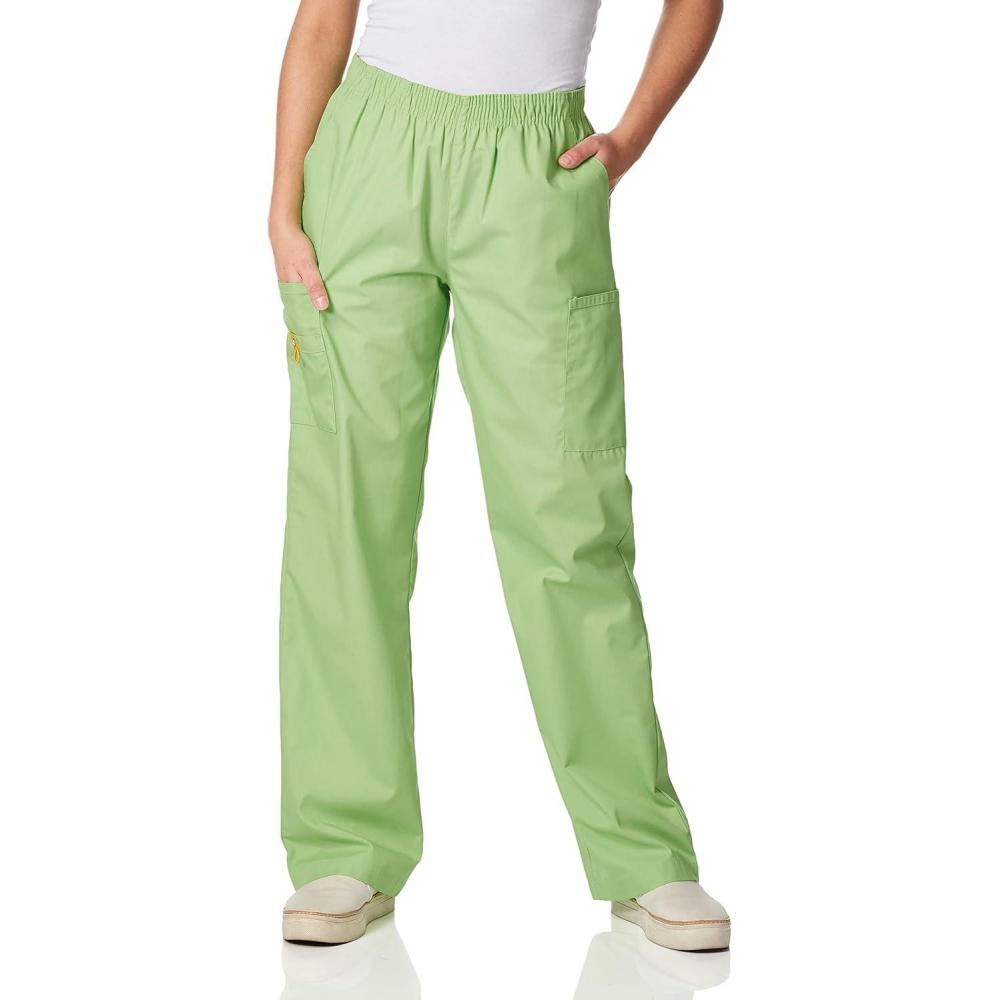 WonderWink Women’s Origins Quebec Women’ Scrub Pant(Green Apple)