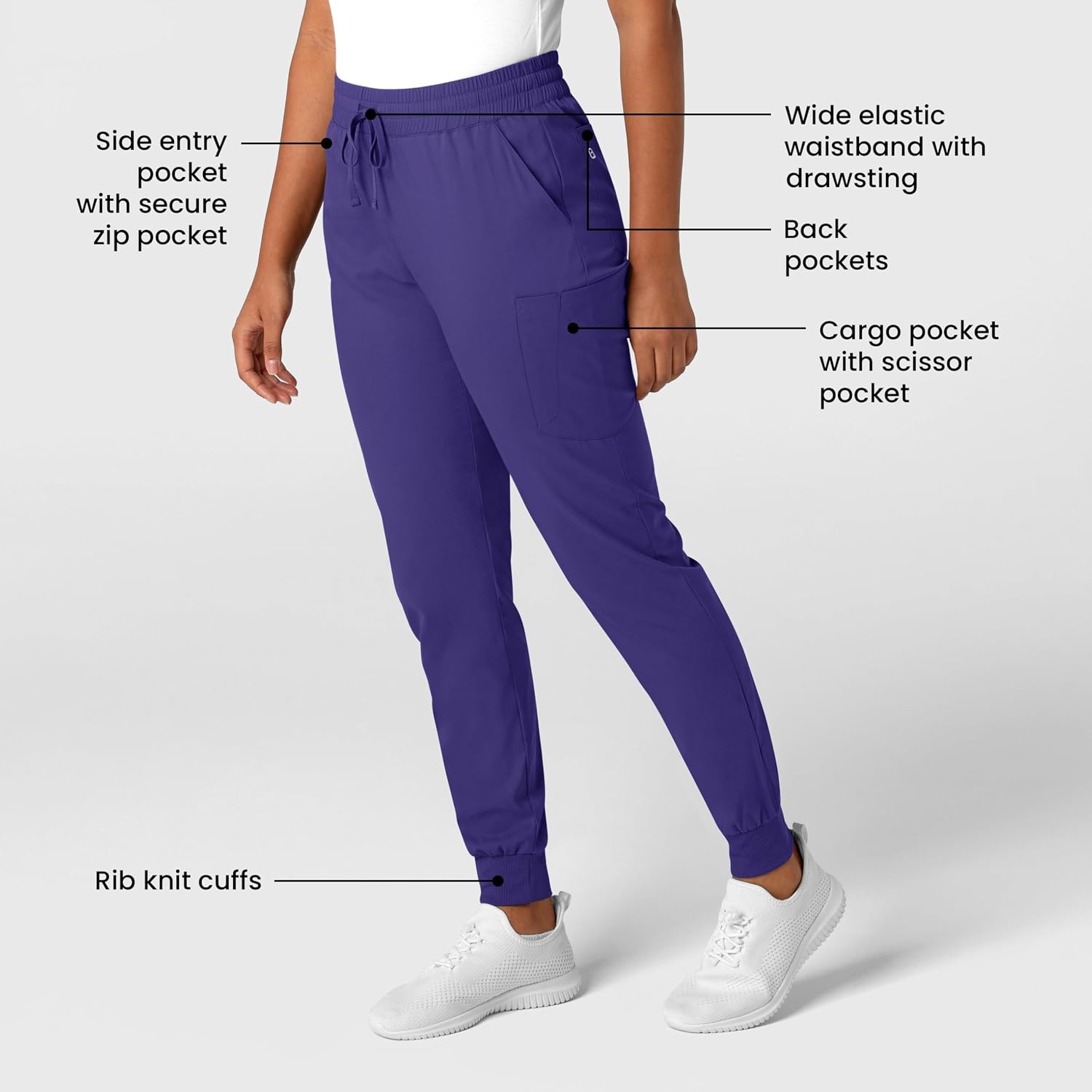 Wink Renew Women’s Jogger Scrub Pant(Grape)