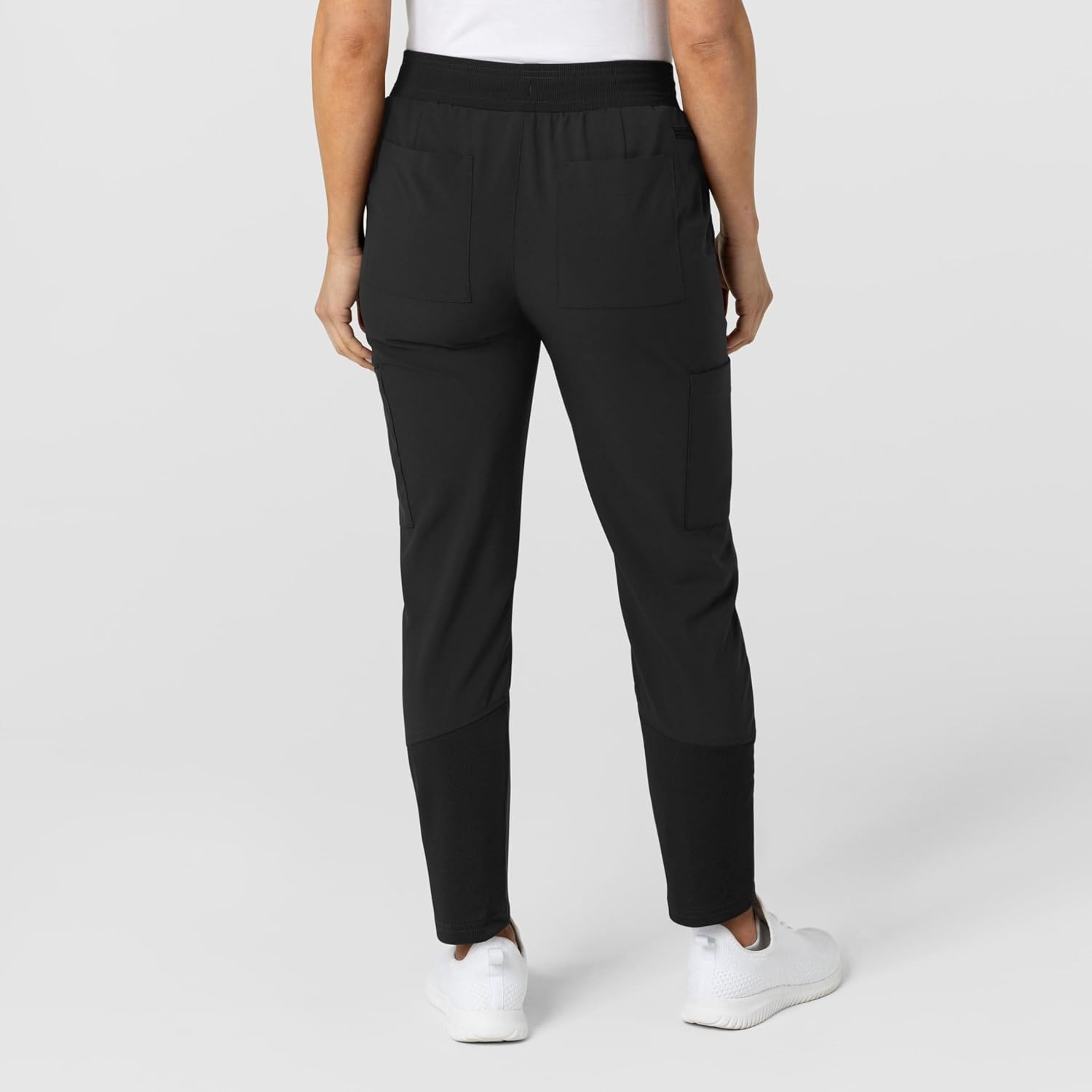 Wink W123 Women’s Flex-n-Reach Track Scrub Pant(Black)