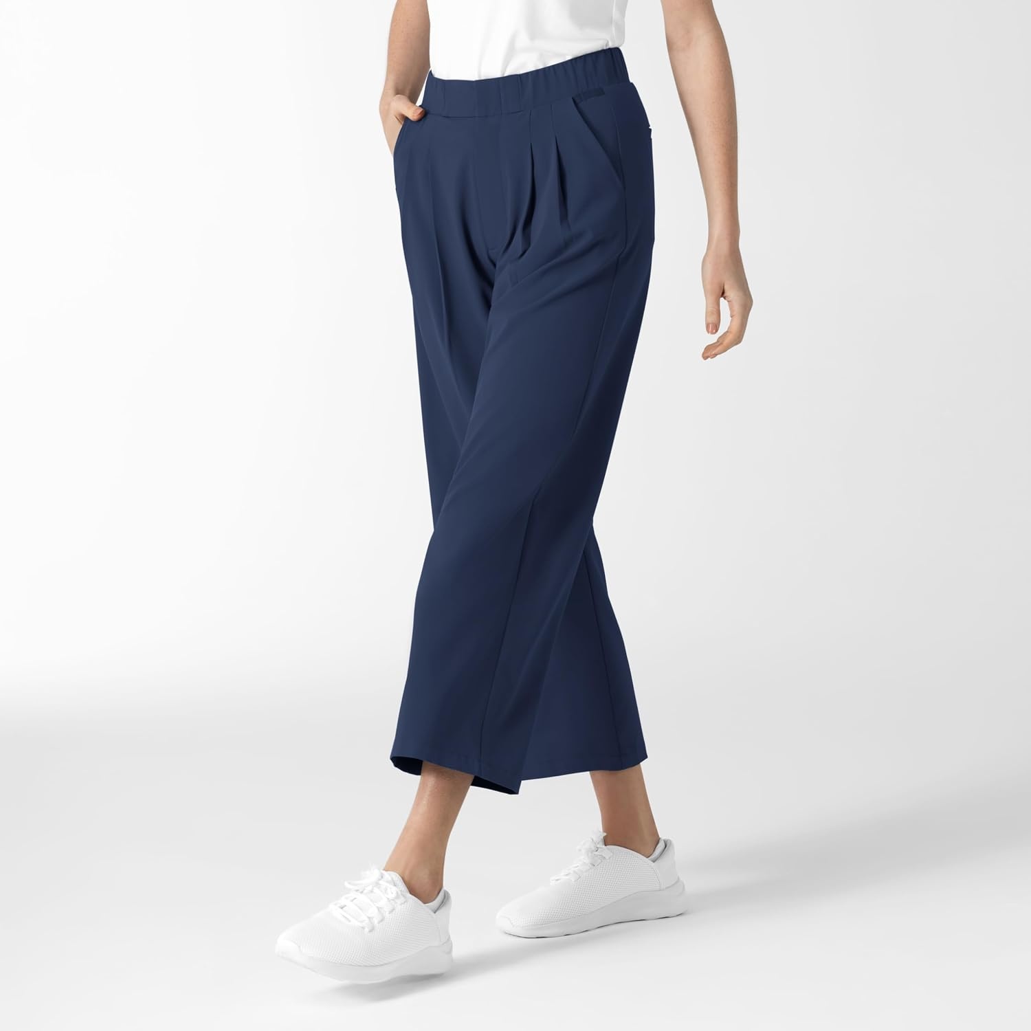 Wink Renew Women’s High Waist Slim Leg Scrub Pant(Navy)