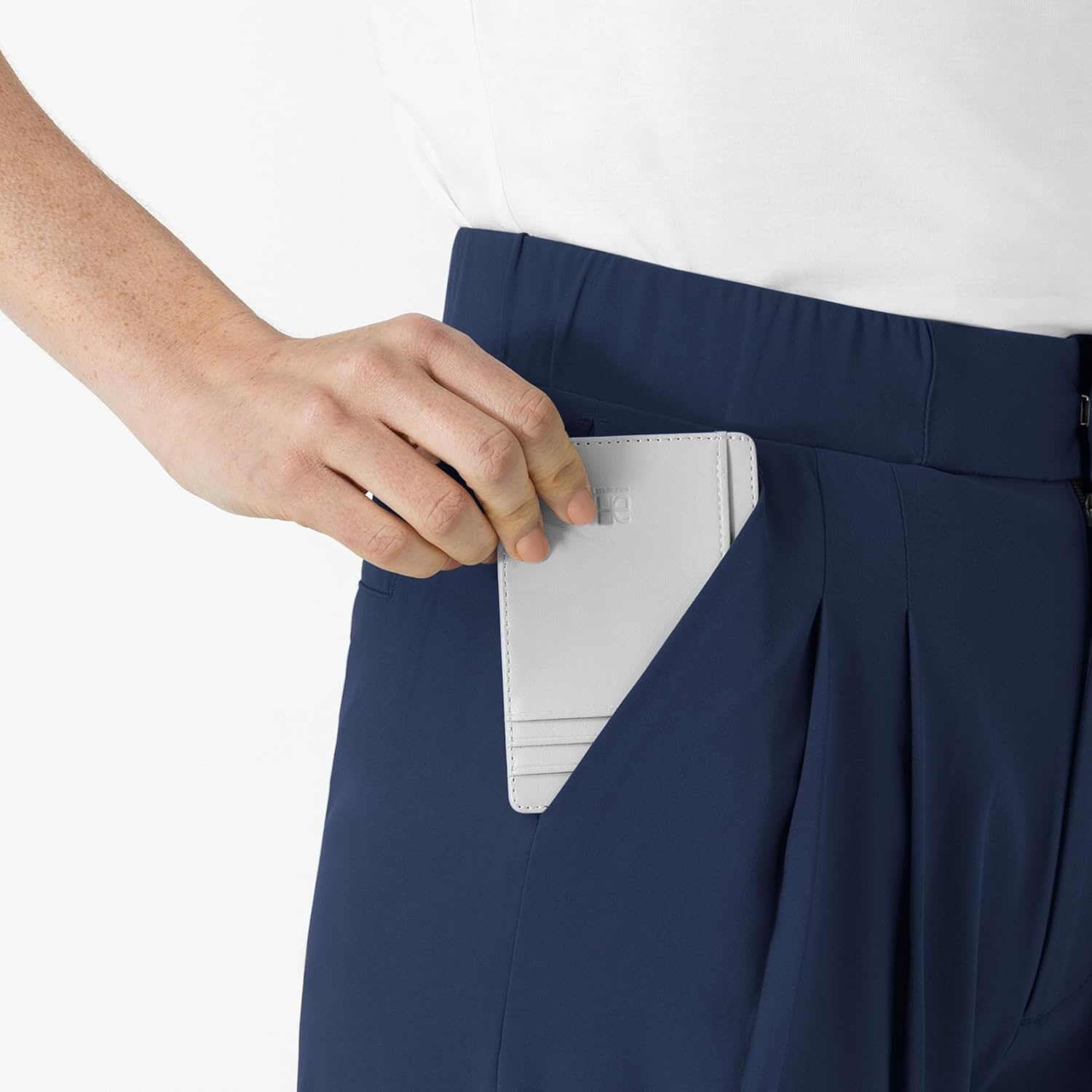 Wink Renew Women’s High Waist Slim Leg Scrub Pant(Navy)