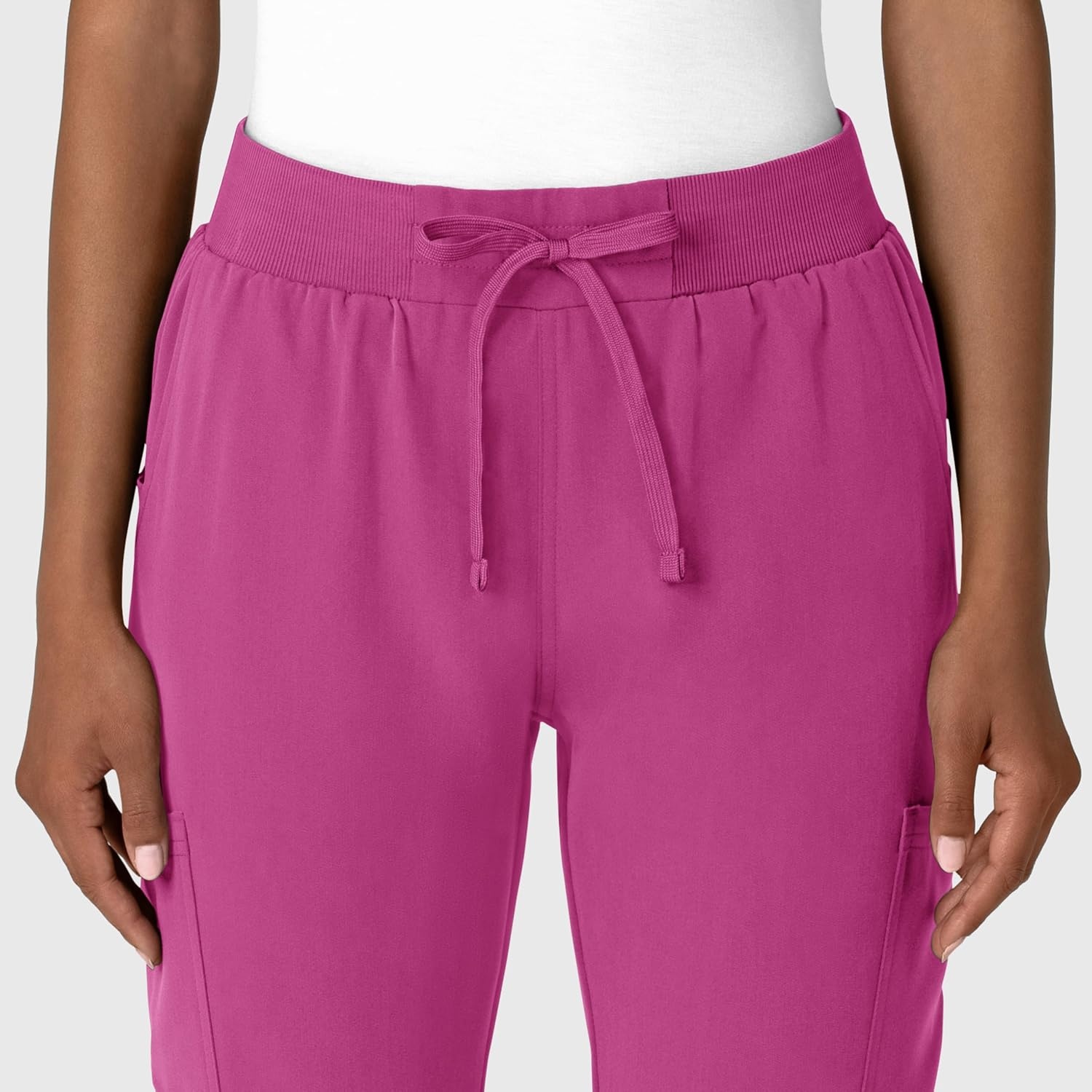 Wink Women’s Women’s Jogger Utility Scrub Pant(Raspberry)
