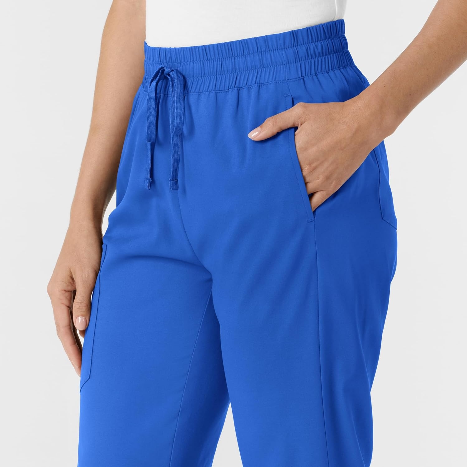 WINK Scrubs for Women, Boundless, Bootcut Pants with Drawstring and 6 Pockets(Royal)