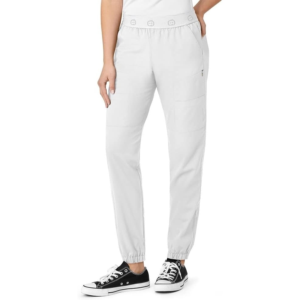 Wink Women’s Slim Cargo Jogger Pant(White)