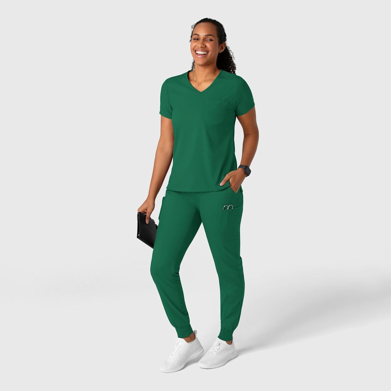 WonderWink Women’s Women’s Jogger Scrub Pant(Hunter)