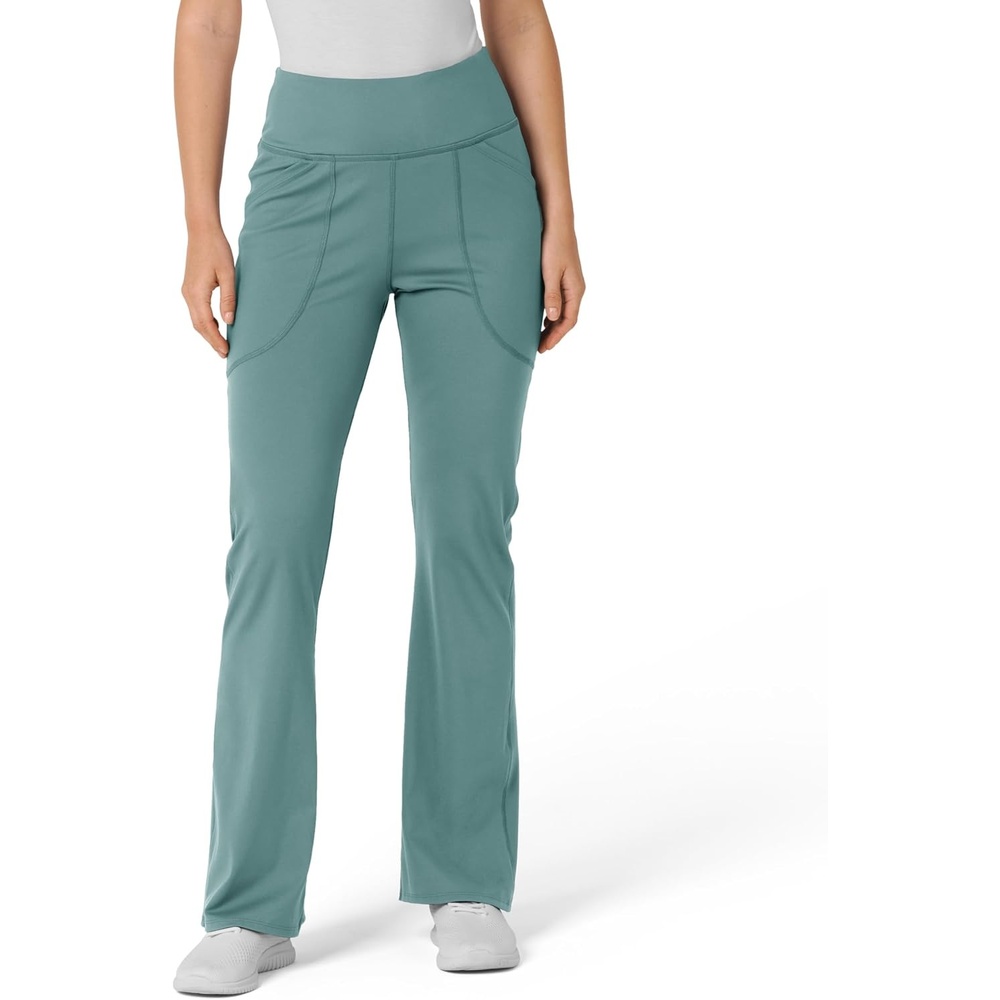 Wink Renew Women’s Flare Yoga Scrub Pant(Vintage Teal)