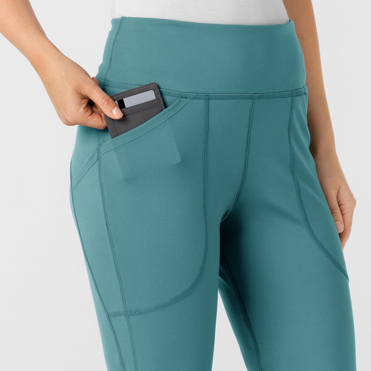 Wink Renew Women’s Flare Yoga Scrub Pant(Vintage Teal)