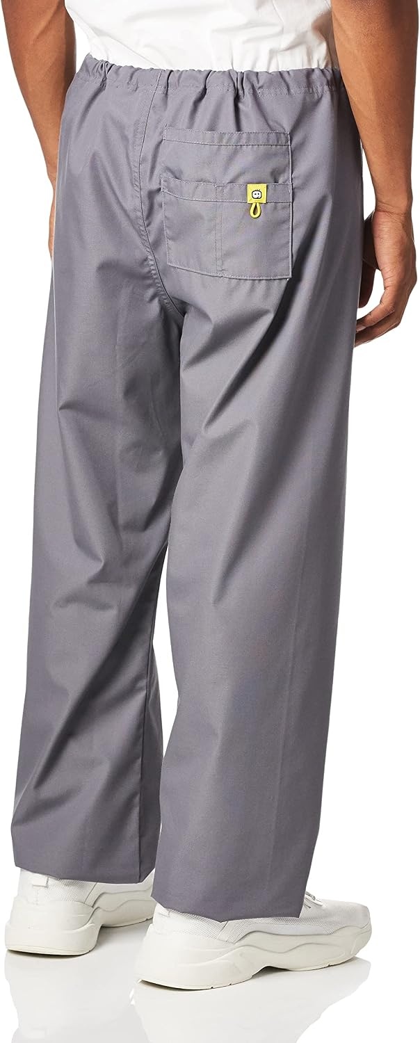 WonderWink The Papa Unisex Seamless Scrub Pant, Pewter, Large