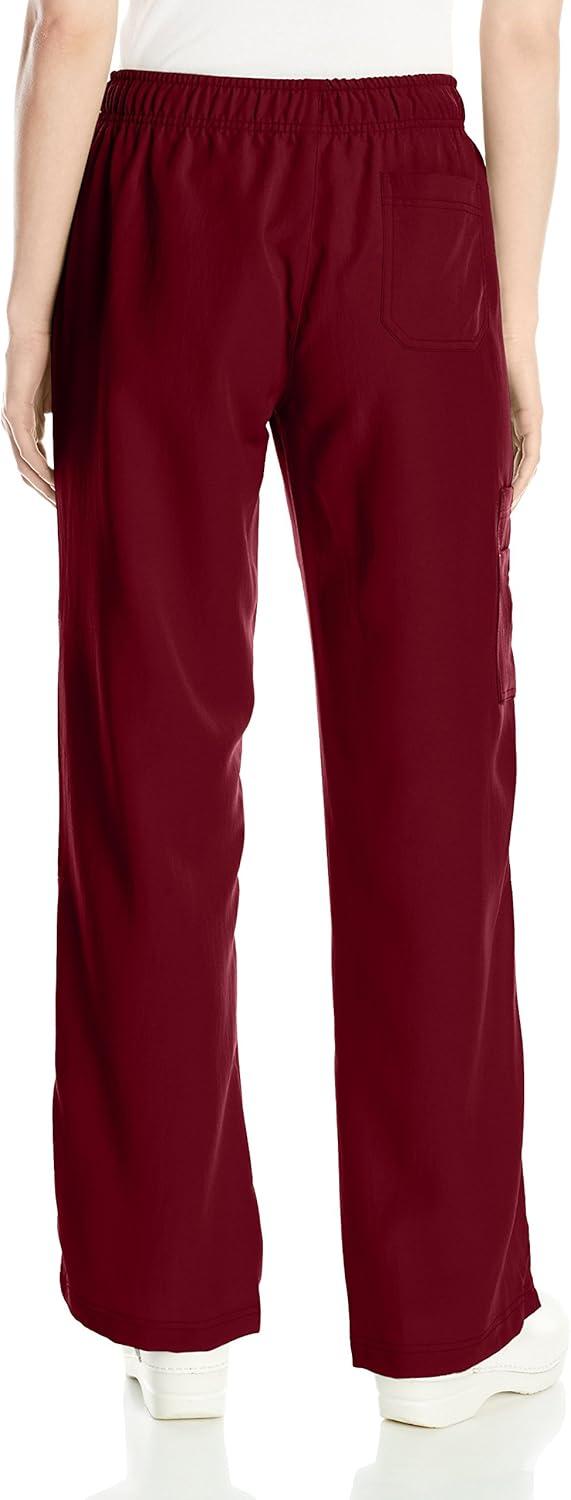 WonderWink Womens Four Stretch Cargo Scrub Pant(Purple Wine)