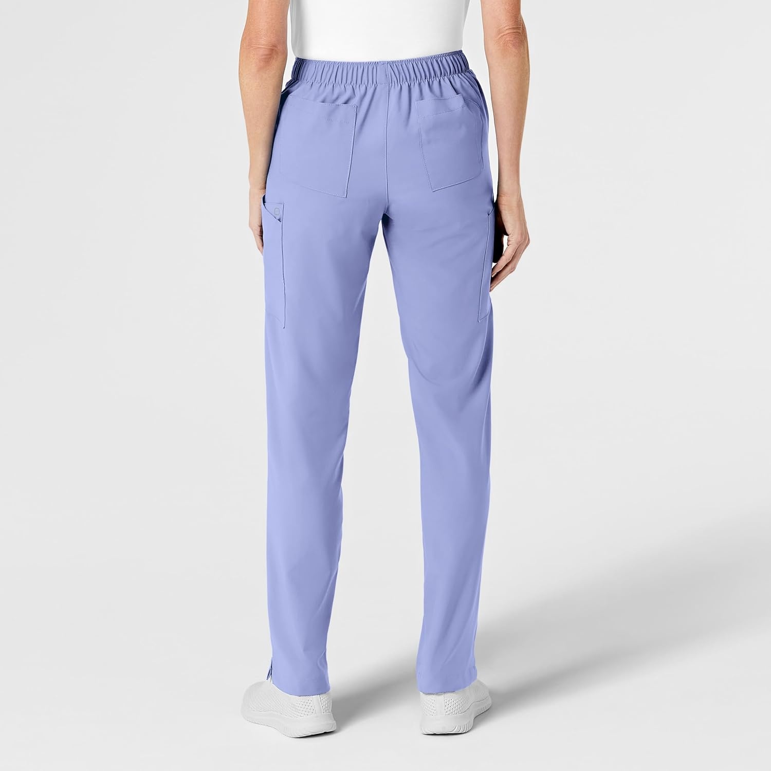 Wink W123 Women’s Flat Front Cargo Scrub Pant(Ceil Blue)