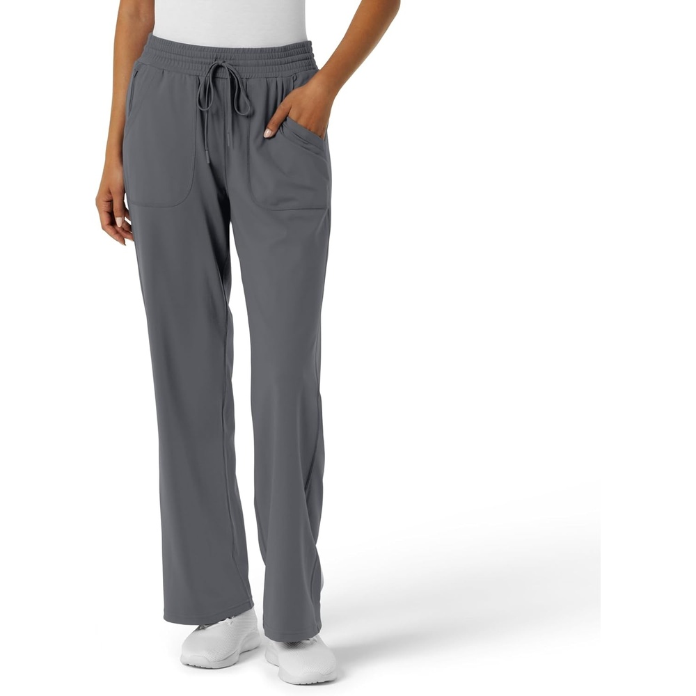 Wink Renew Knit Women’s Wide Leg Scrub Pant(Pewter)