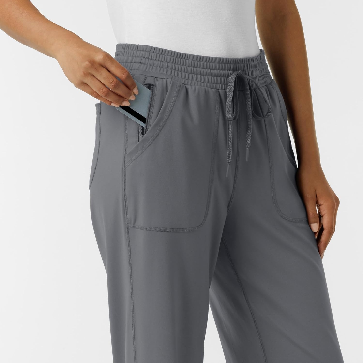 Wink Renew Knit Women’s Wide Leg Scrub Pant(Pewter)