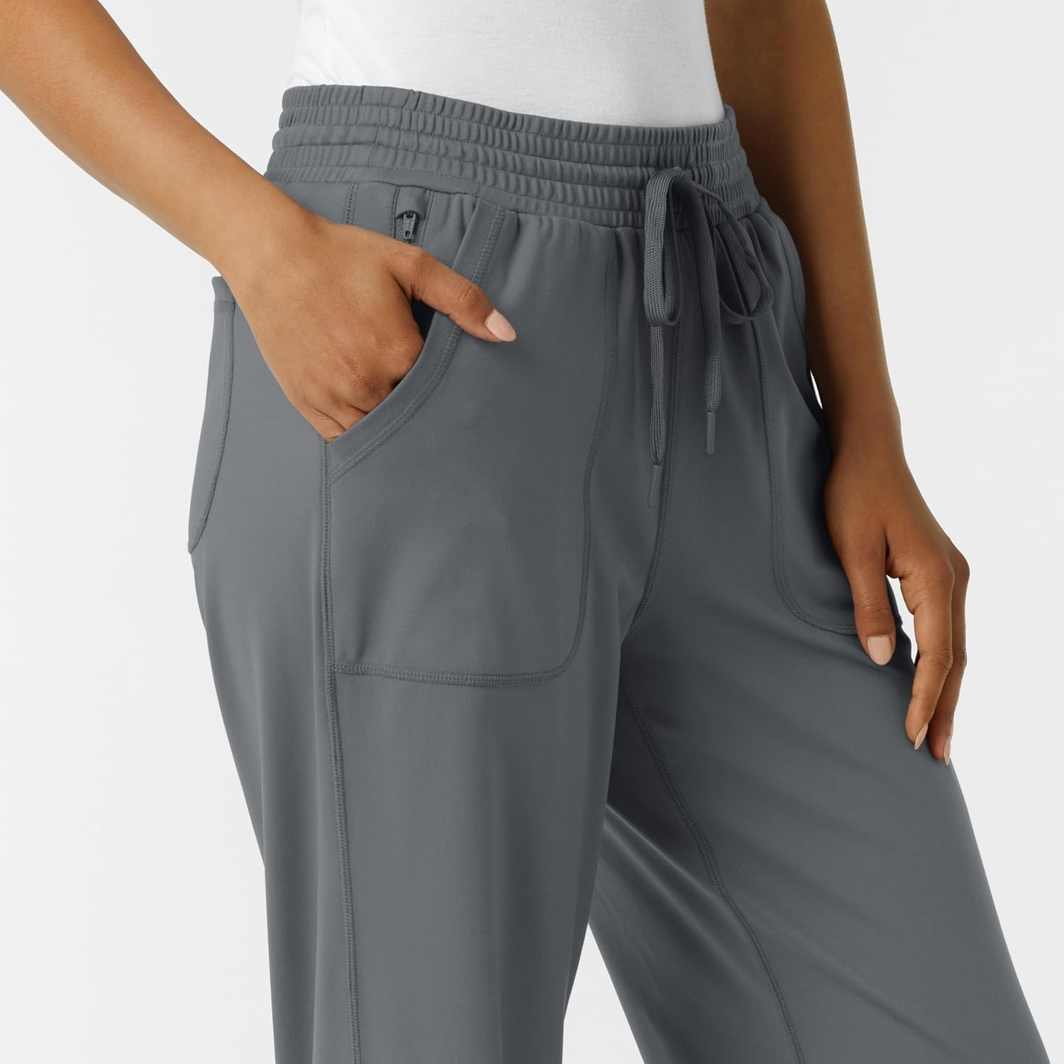 Wink Renew Knit Women’s Wide Leg Scrub Pant(Pewter)