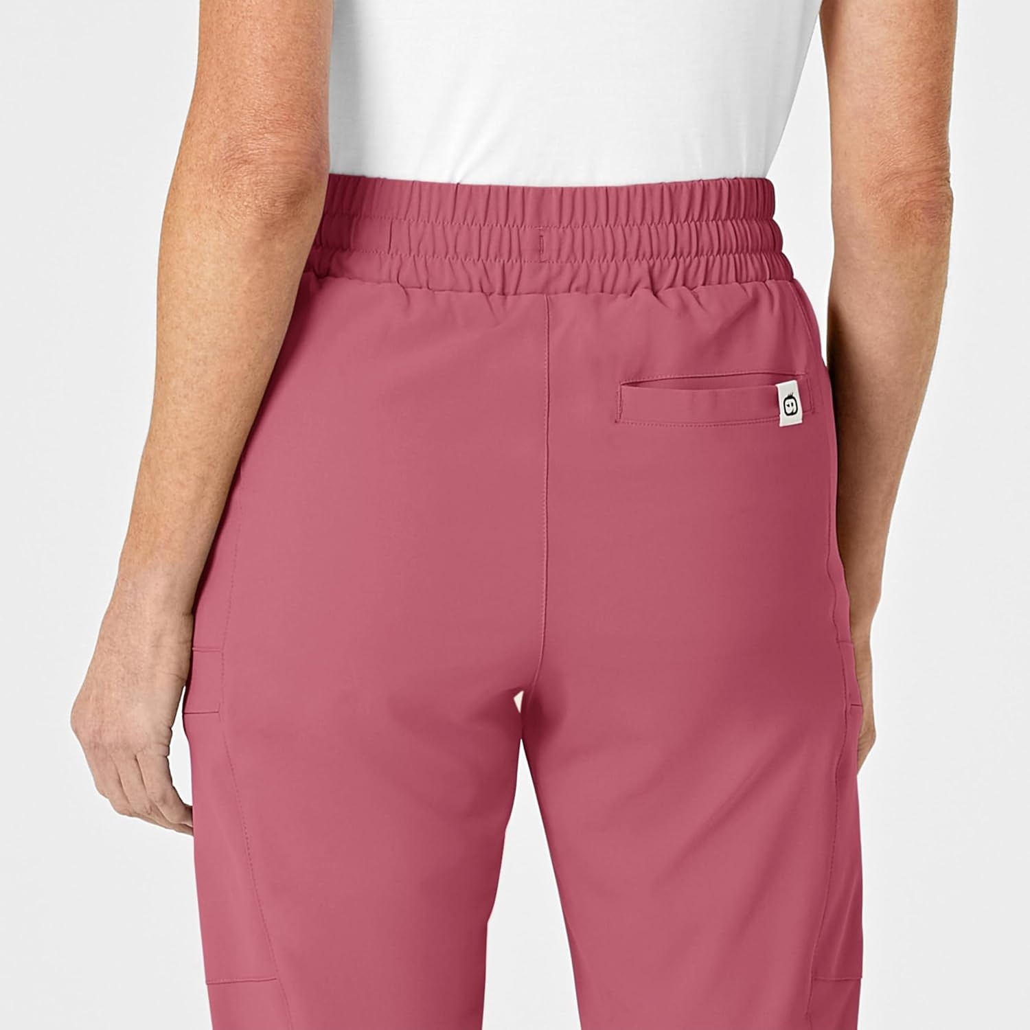 WINK Renew Women’s High Waist Slim Leg Scrub Pant(Rosebud)