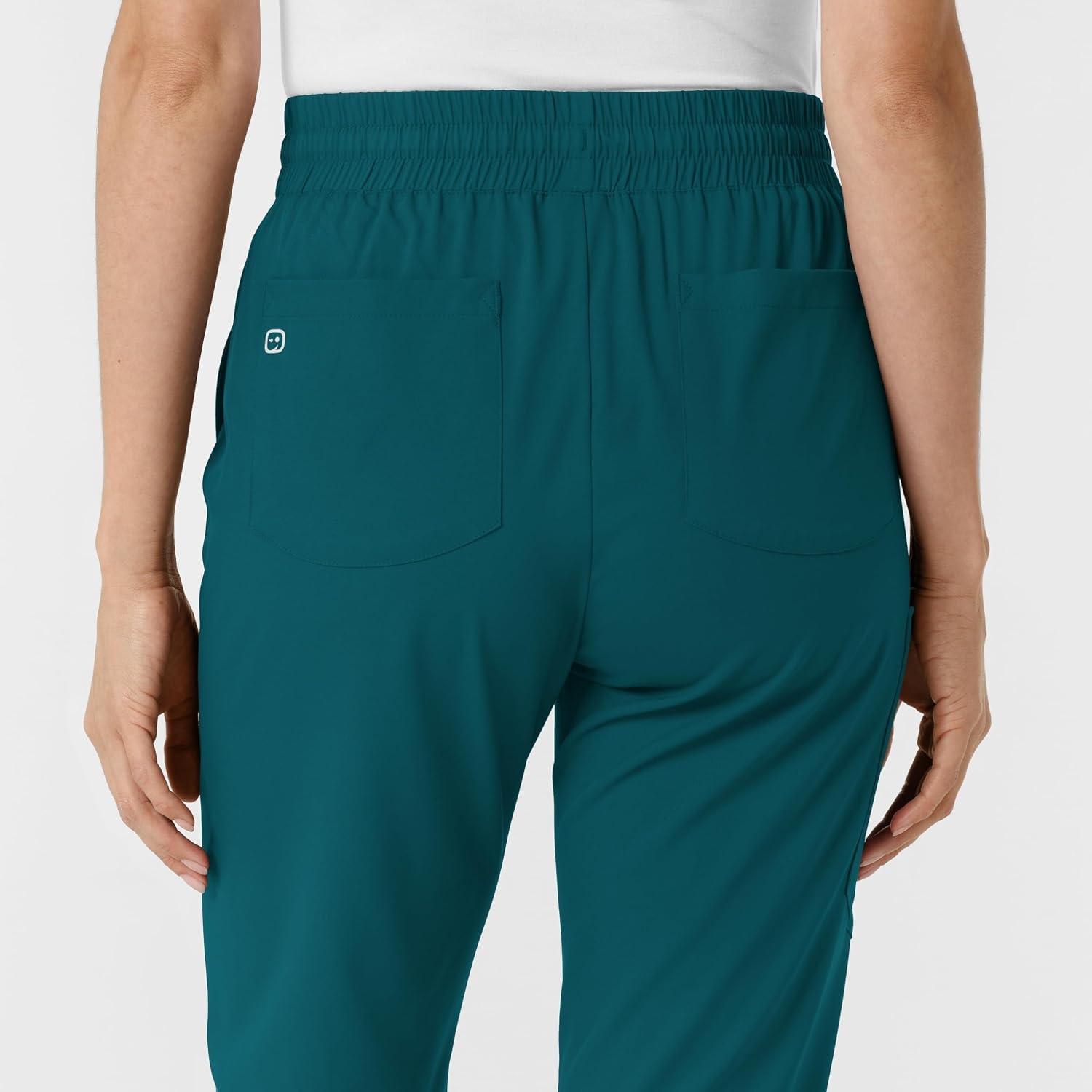 WINK Boundless Women’s Bootcut Scrub Pant | Womens Scrub Pant Teal Mid Rise(Caribbean)
