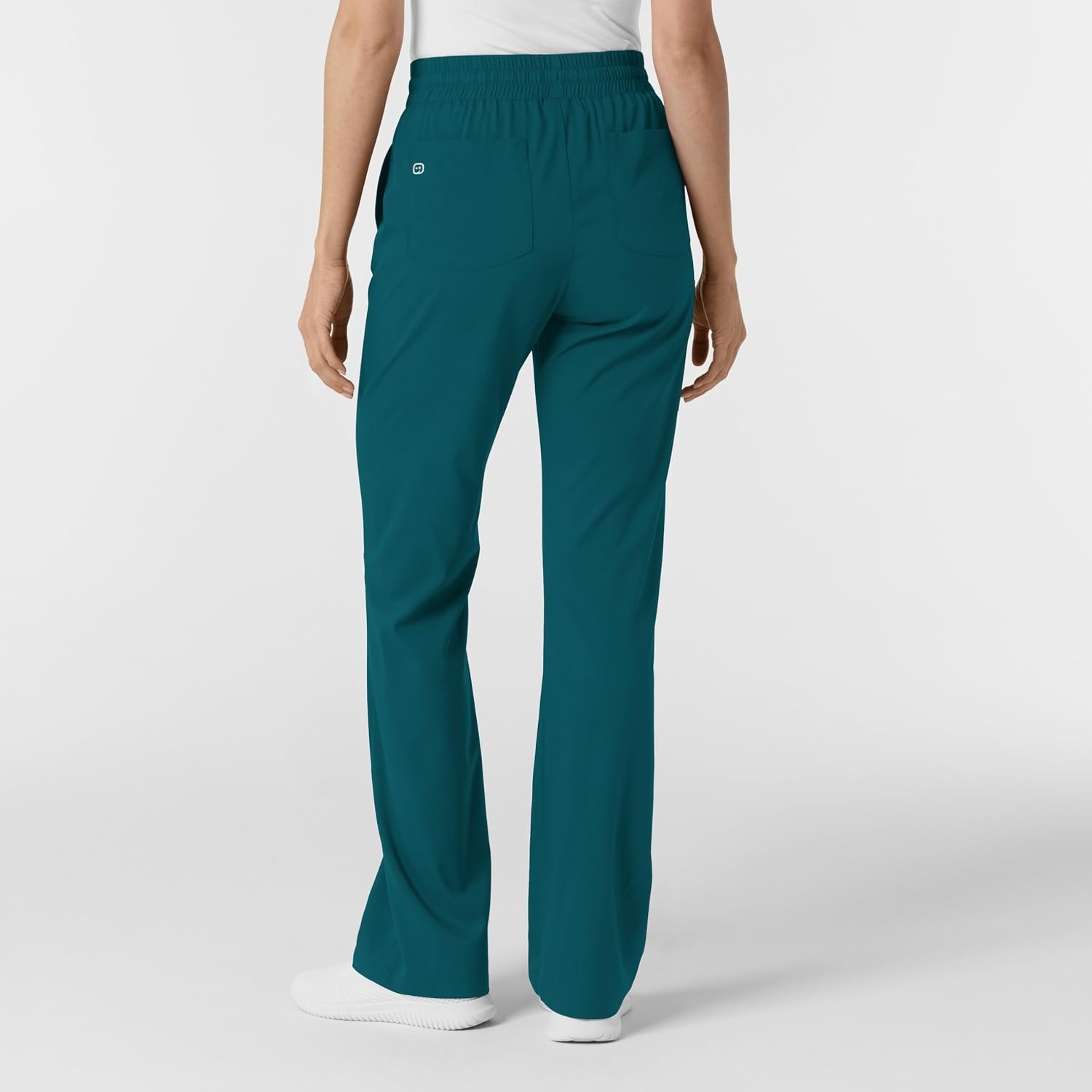 WINK Boundless Women’s Bootcut Scrub Pant | Womens Scrub Pant Teal Mid Rise(Caribbean)