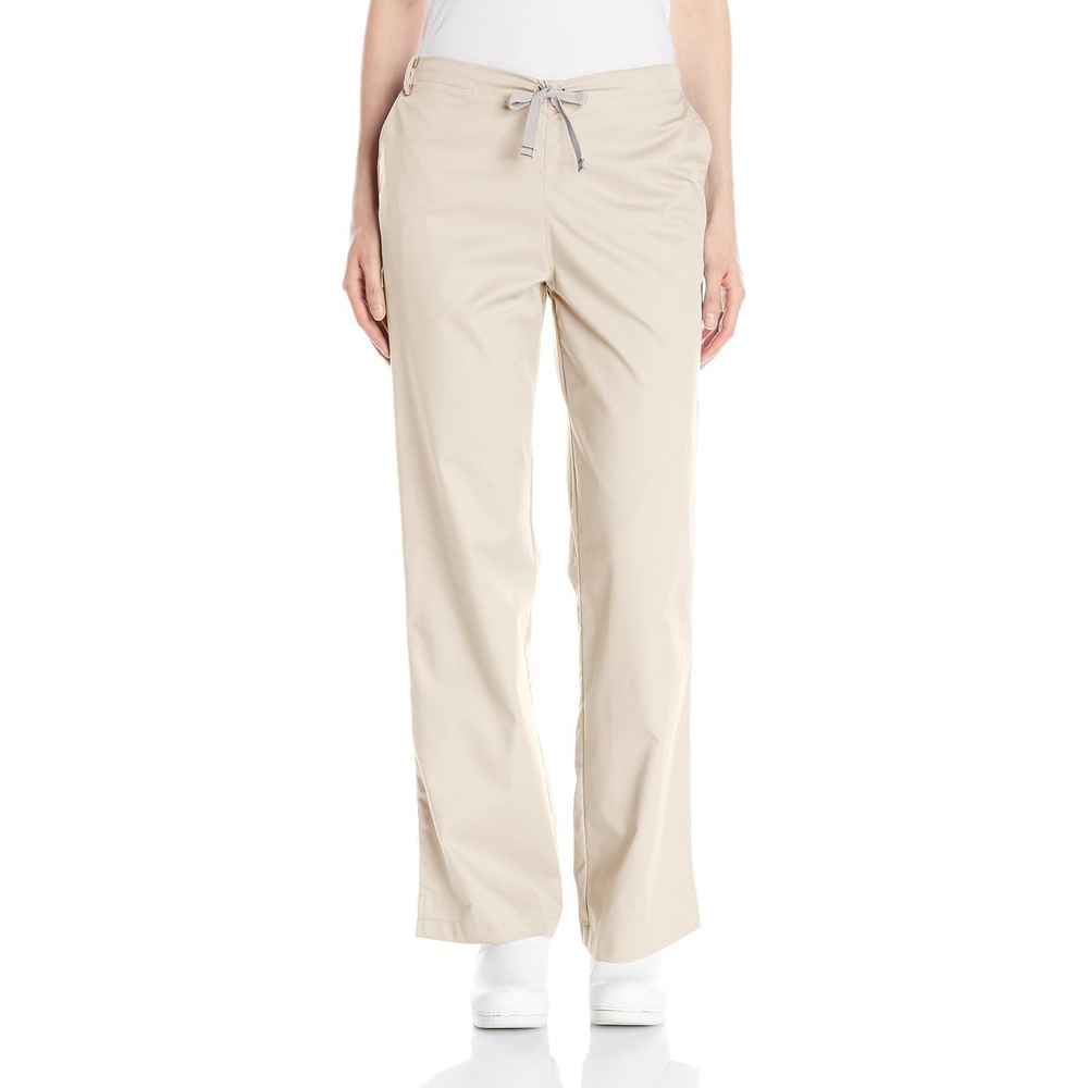 Wink WonderWORK Women’s Flare Leg Scrub Pant, Khaki, S