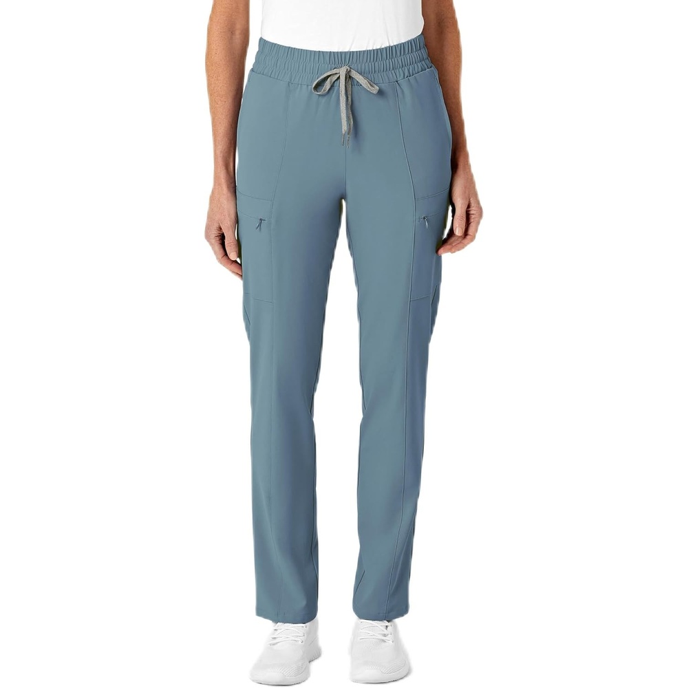 Wink Renew Women’s High Waist Slim Leg Scrub Pant(Elemental Blue)